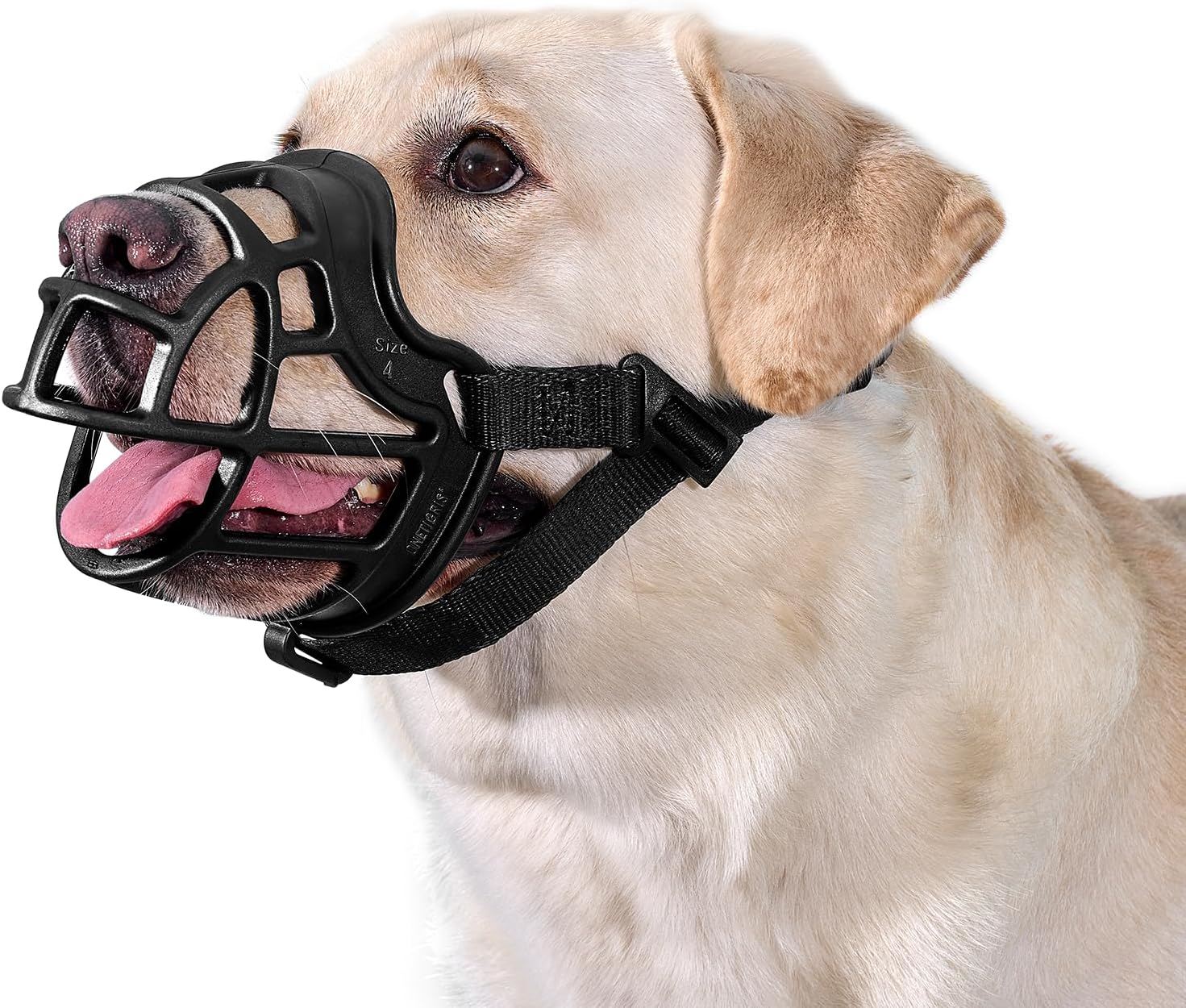 Onetigris Dog Muzzle,Soft Basket Silicone Muzzles for Small Medium Large Dogs,Hu...