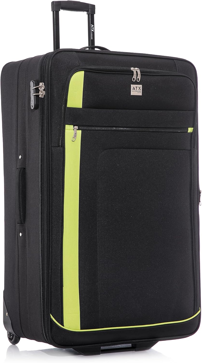 Extra Large Suitcase 32" Expandable Durable Lightweight Suitcases with 2 Wheels...