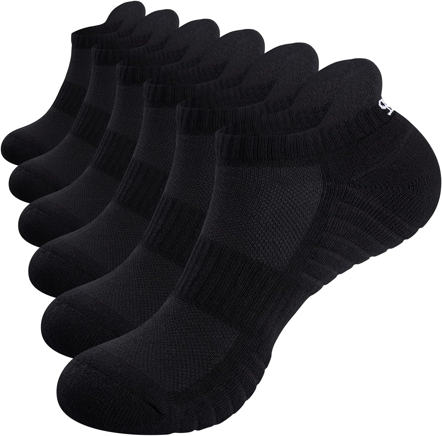 TANSTC Mens Running Socks Anti-Blister Cushioned Sports Socks Trainer Socks For...