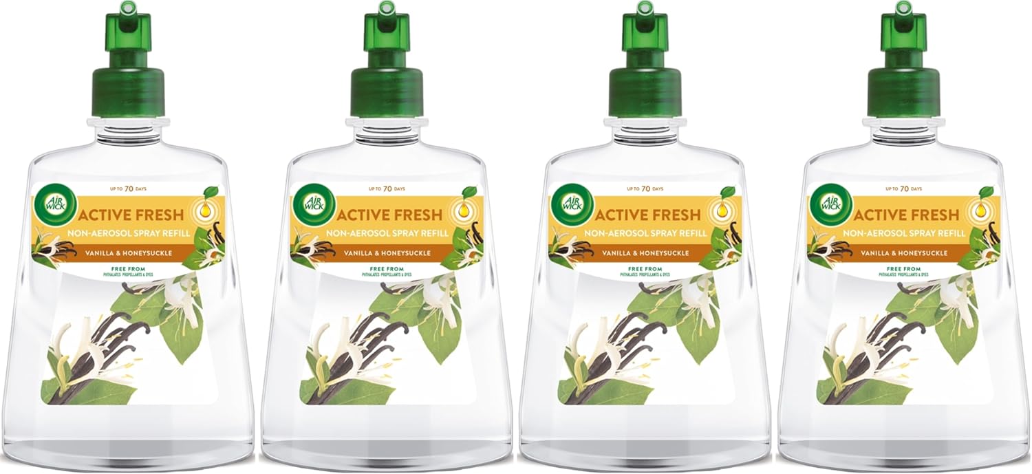 Air Wick Aerosol-Free Automatic Air Freshener Spray Refill, Vanilla & Honey Suck...