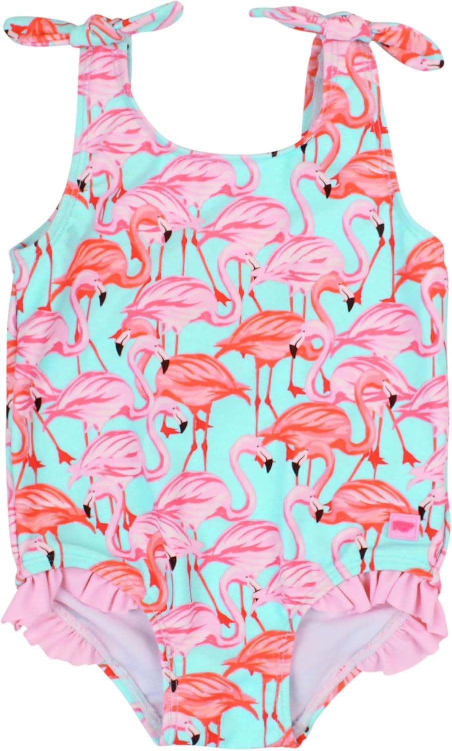 RuffleButts® Baby/Toddler Girls Ruffle Strap One Piece Swimsuit w/UPF 50+ Sun Pr...