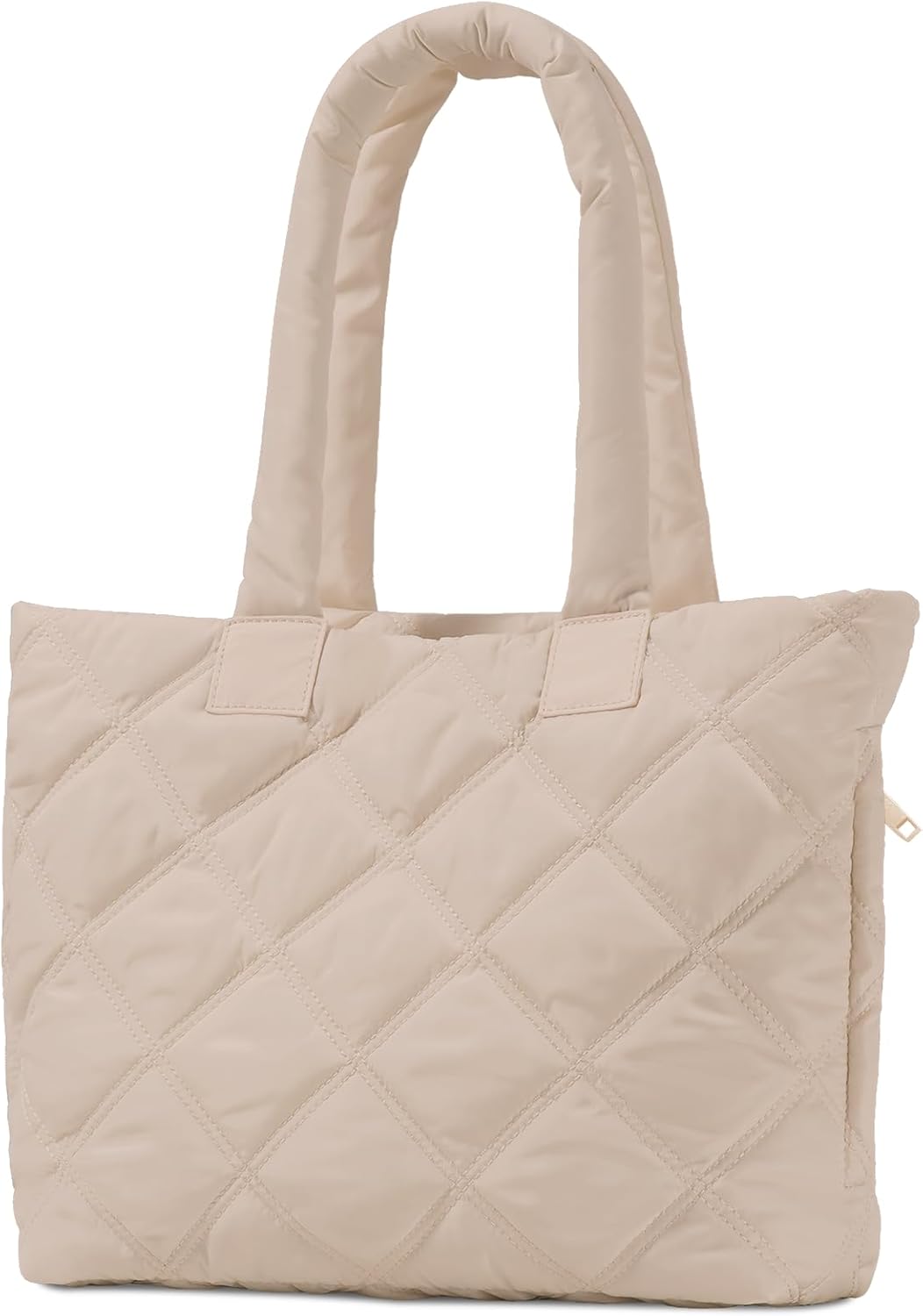 Tote Bag for Women, Quilted Tote Bag with Zipper, Puffer Tote Work Bag, Handbags...