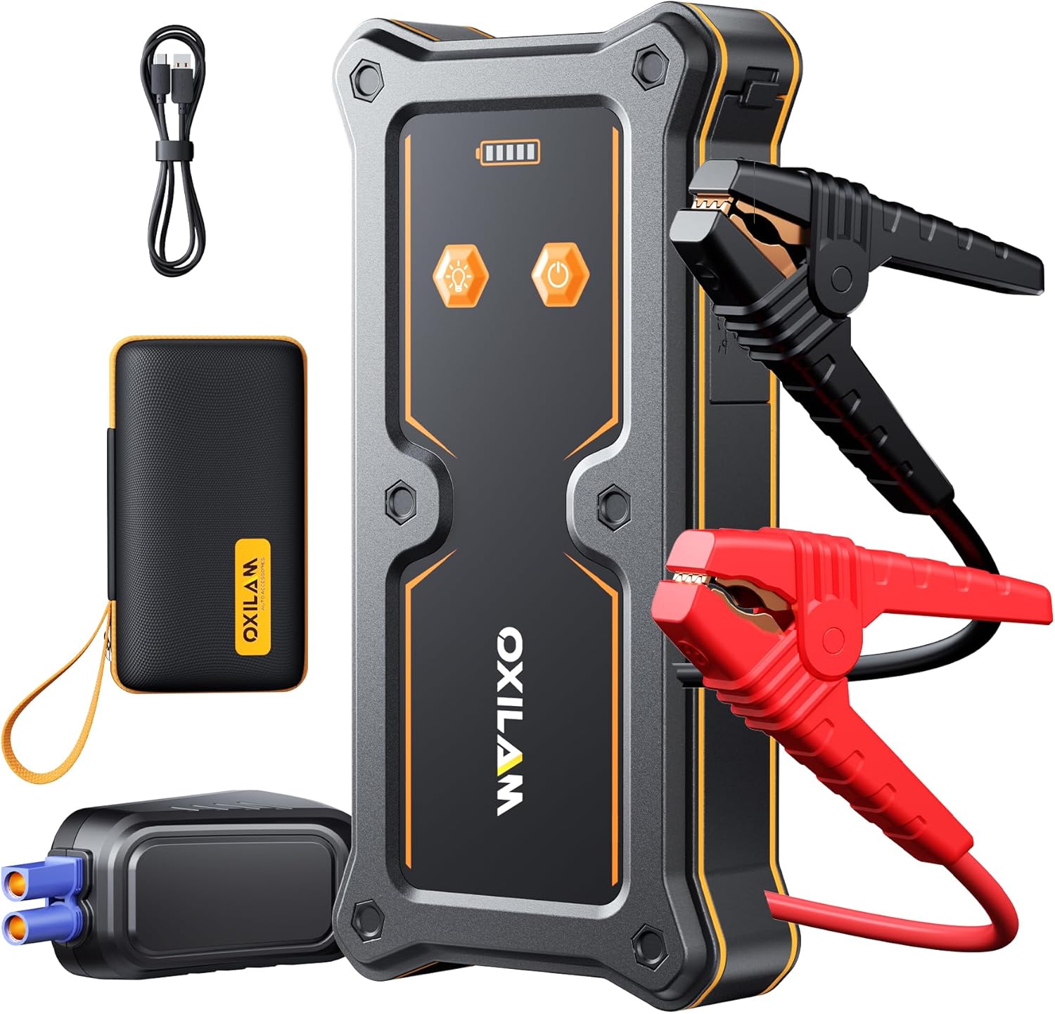 OXILAM 8000A Jump Starter - Car Jumper Starter Portable for All Gas & Diesel Eng...