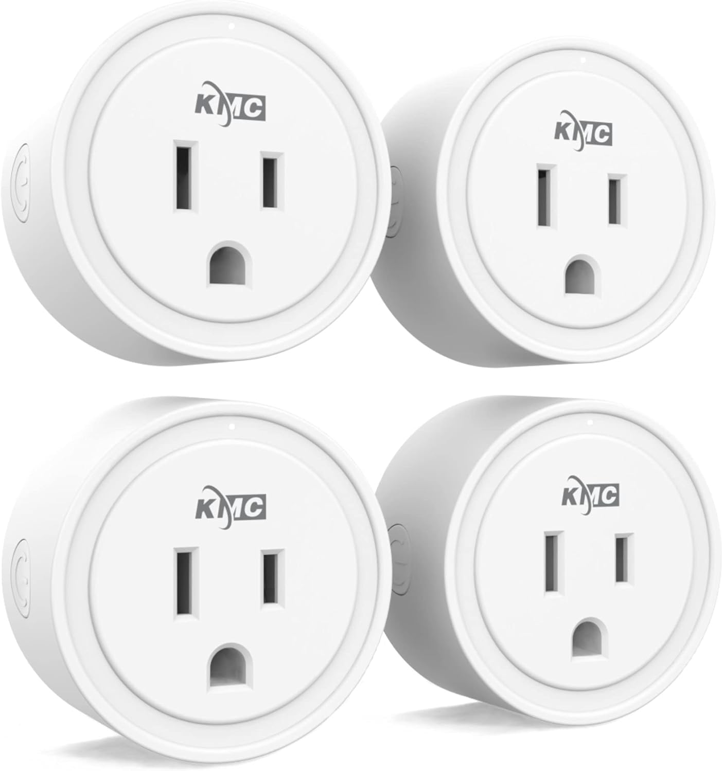 KMC Smart Plug Mini 4-Pack, Wi-Fi Outlets for Smart Home, Remote Control Lights...