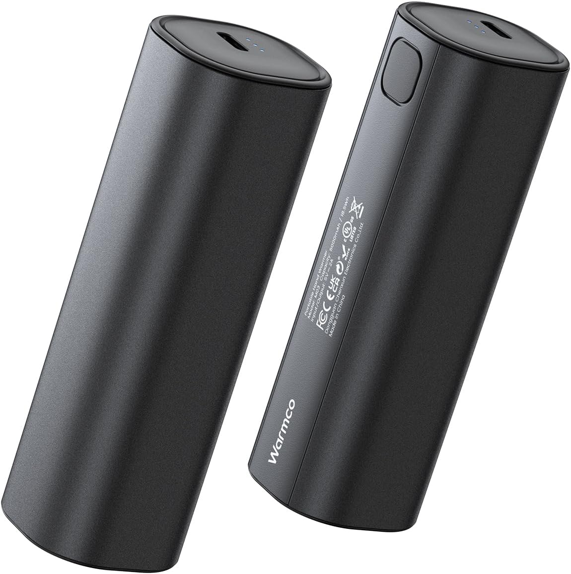 Hand Warmers Rechargeable 10000mAh, Warmco 2 Pack USB C Power Bank, 3-Settings,...