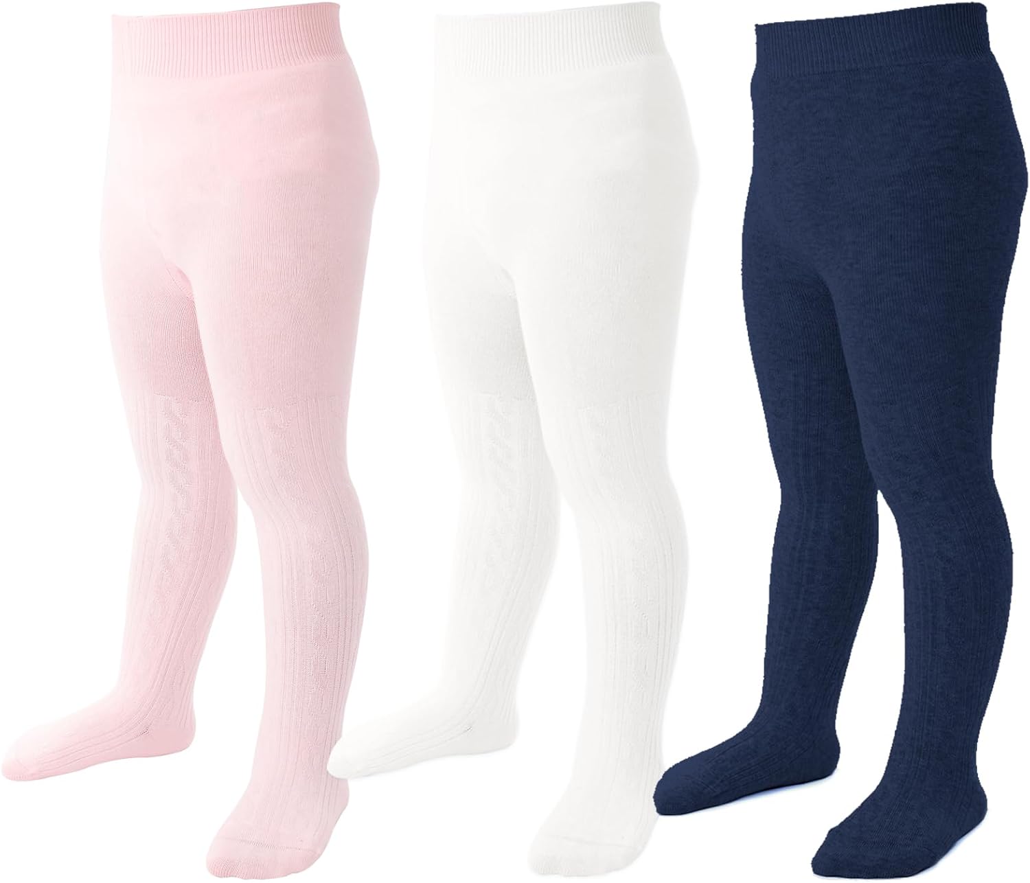 Baby Girl Tights Toddler Cable Knit Leggings Seamless Cotton Stockings Winter Wa...