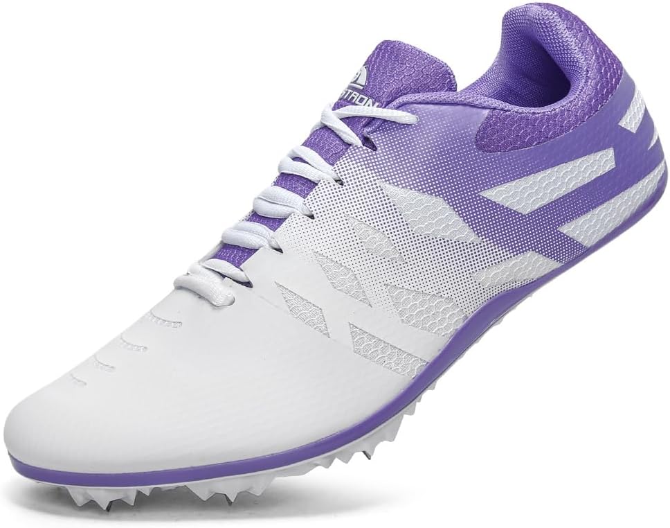 New Track and Field Shoes for Men Women Kids Boys Girls 8 Spikes 100-400 Meter R...
