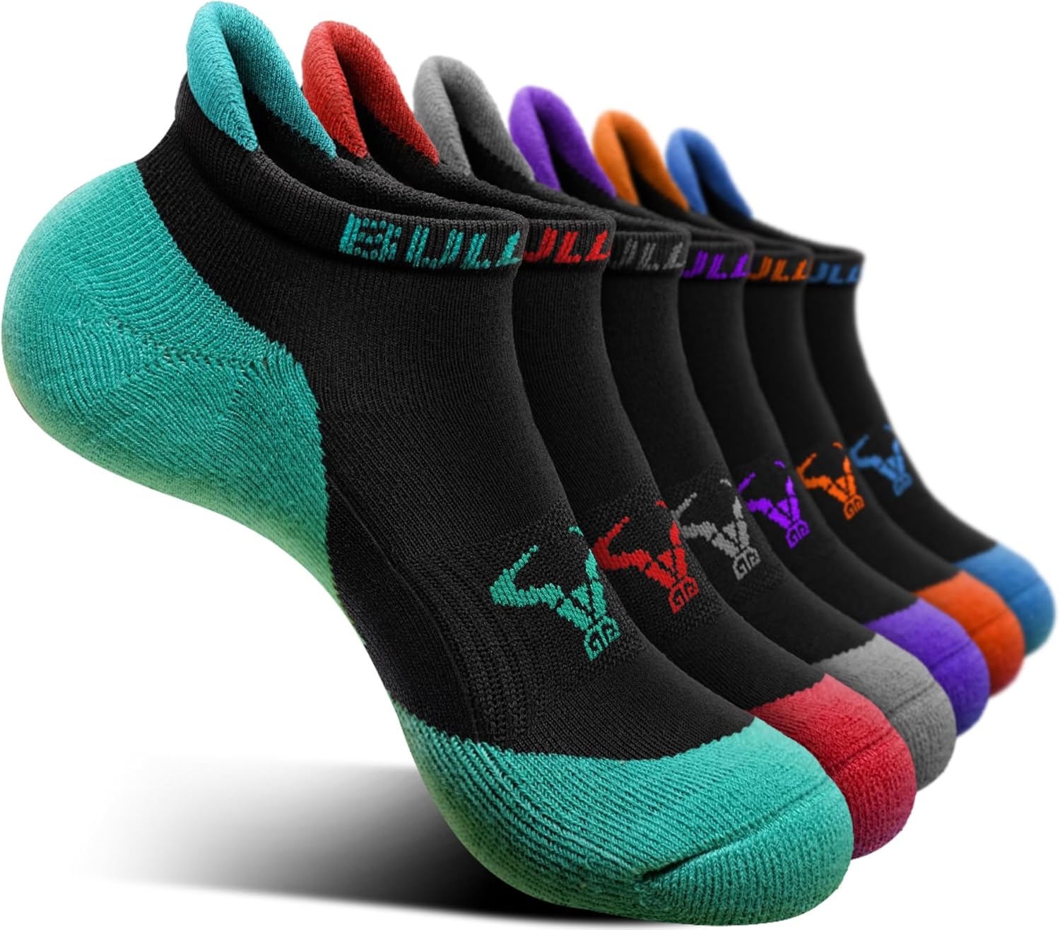 BULLIANT Womens Socks Trainer 6 Pairs, Ladies Running Sports Athletic Socks Outd...
