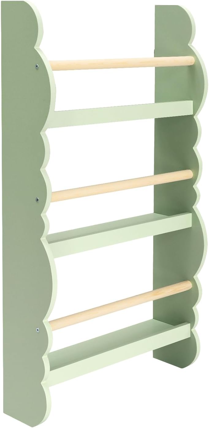 WOLTU Kids Bookcase Wall Shelf, 3 Tier Children's Bookshelf Storage Display Rack...