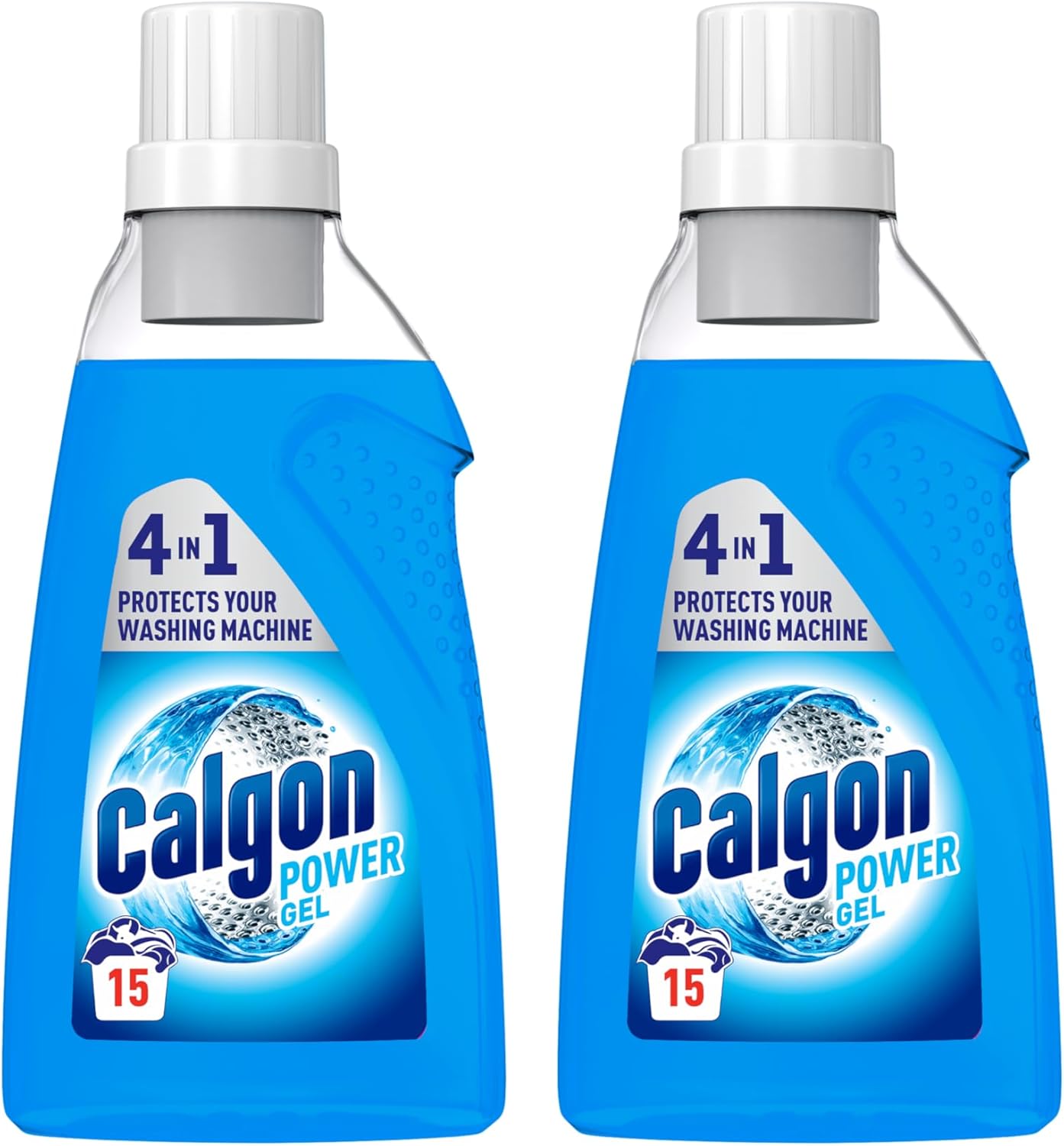 Calgon 4-in-1 Washing Machine Cleaner and Water Softener Gel 750 ml, Pack of 2,...