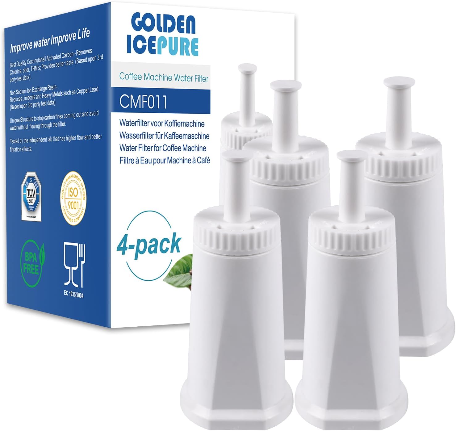 GOLDEN ICEPURE Coffee Machines Water Filter Compatible with Sage Barista SES008,...