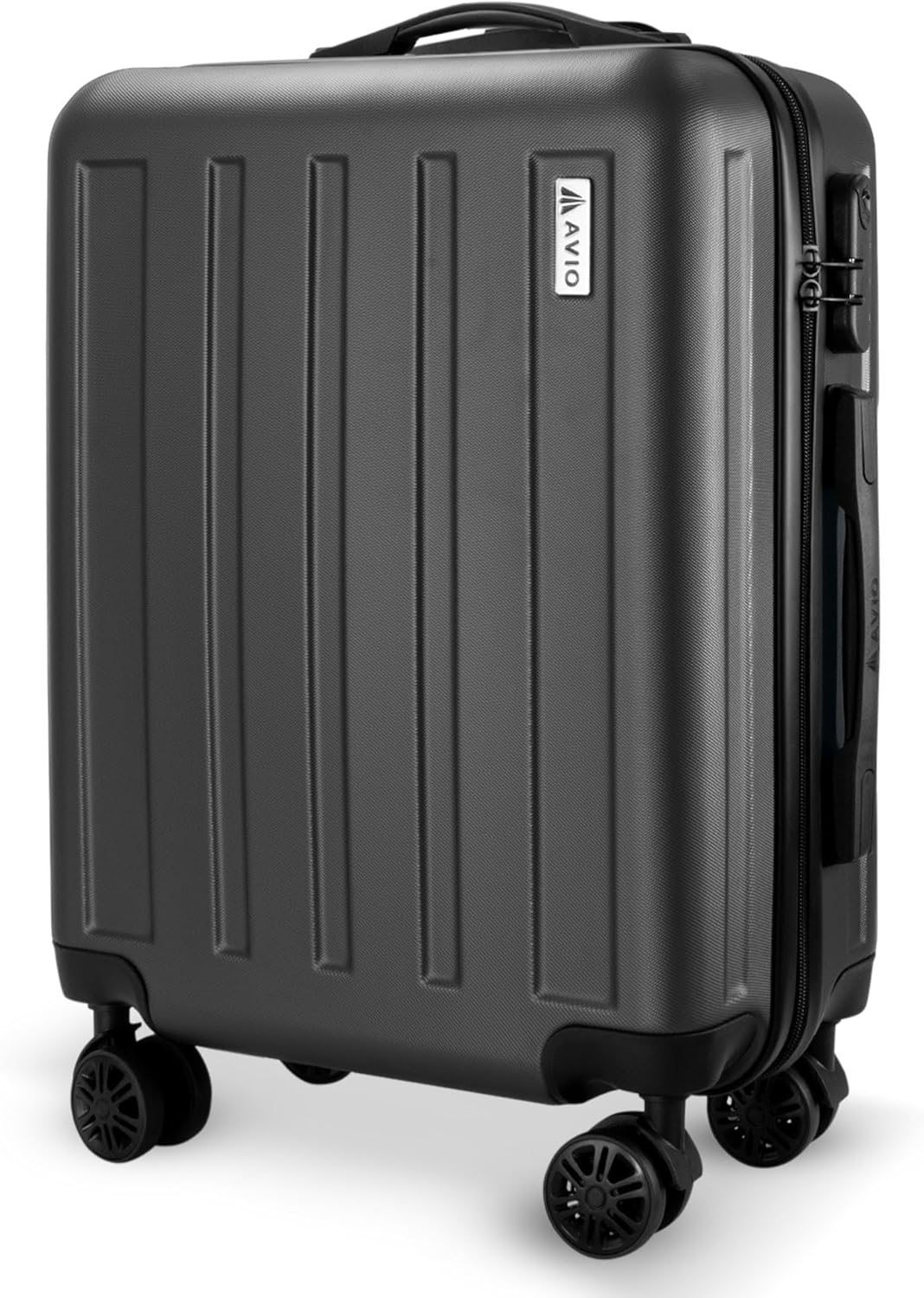 AVIO Jett Cabin Suitcase 55x40x20cm - Lightweight Double-Wheel Luggage Bag w/Com...