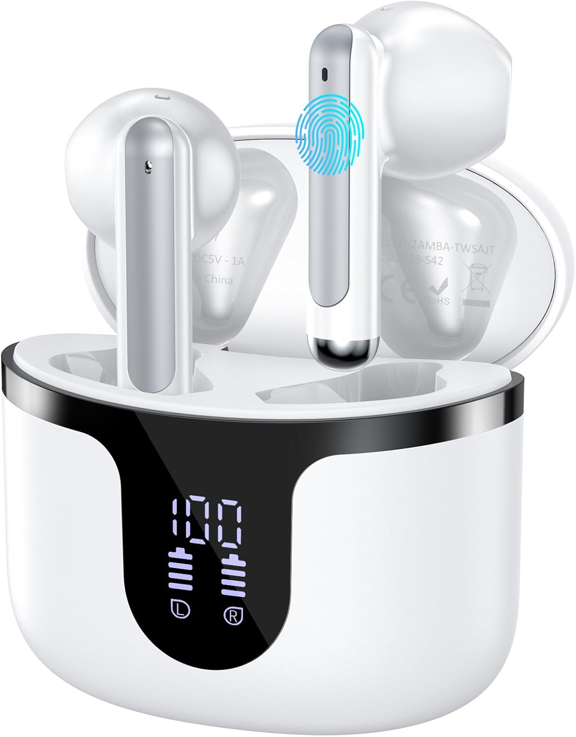 Wireless Earbuds Bluetooth 5.3 Headphones 2025 New 40Hrs Playtime Bluetooth Earb...