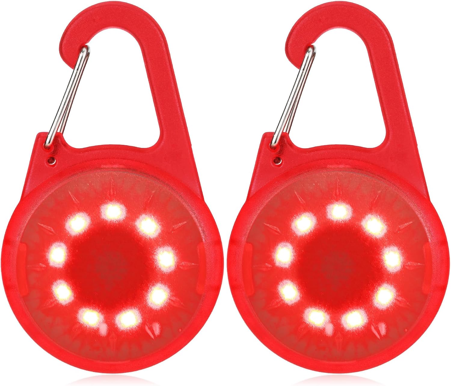 Dog Collar Light - Clip on Light Up Dog Collars, LED Safety Light for Dog Walkin...