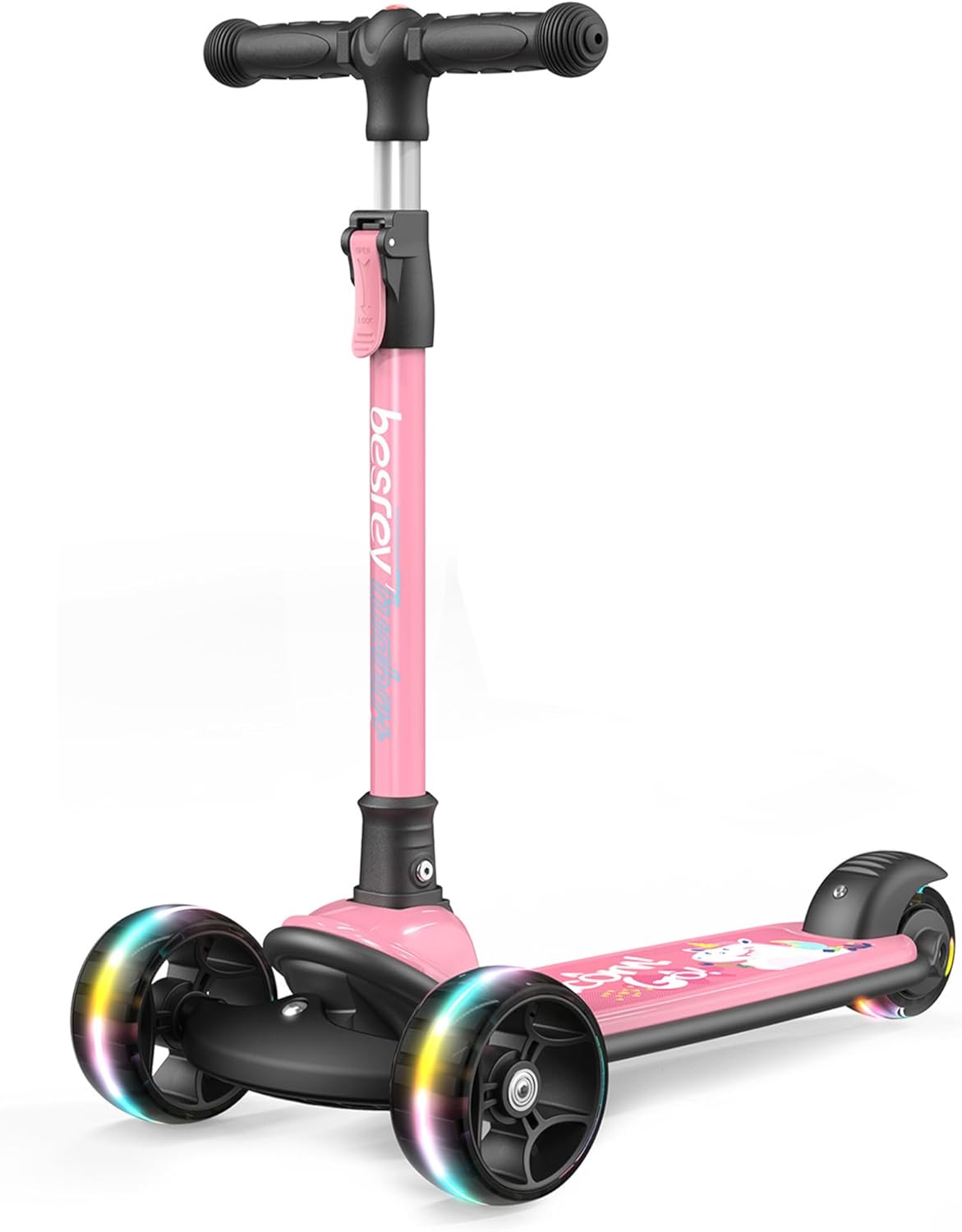 besrey Kick Scooter for Kids Ages 3-10, 3 Wheel Scooter for Kids with Adjustable...