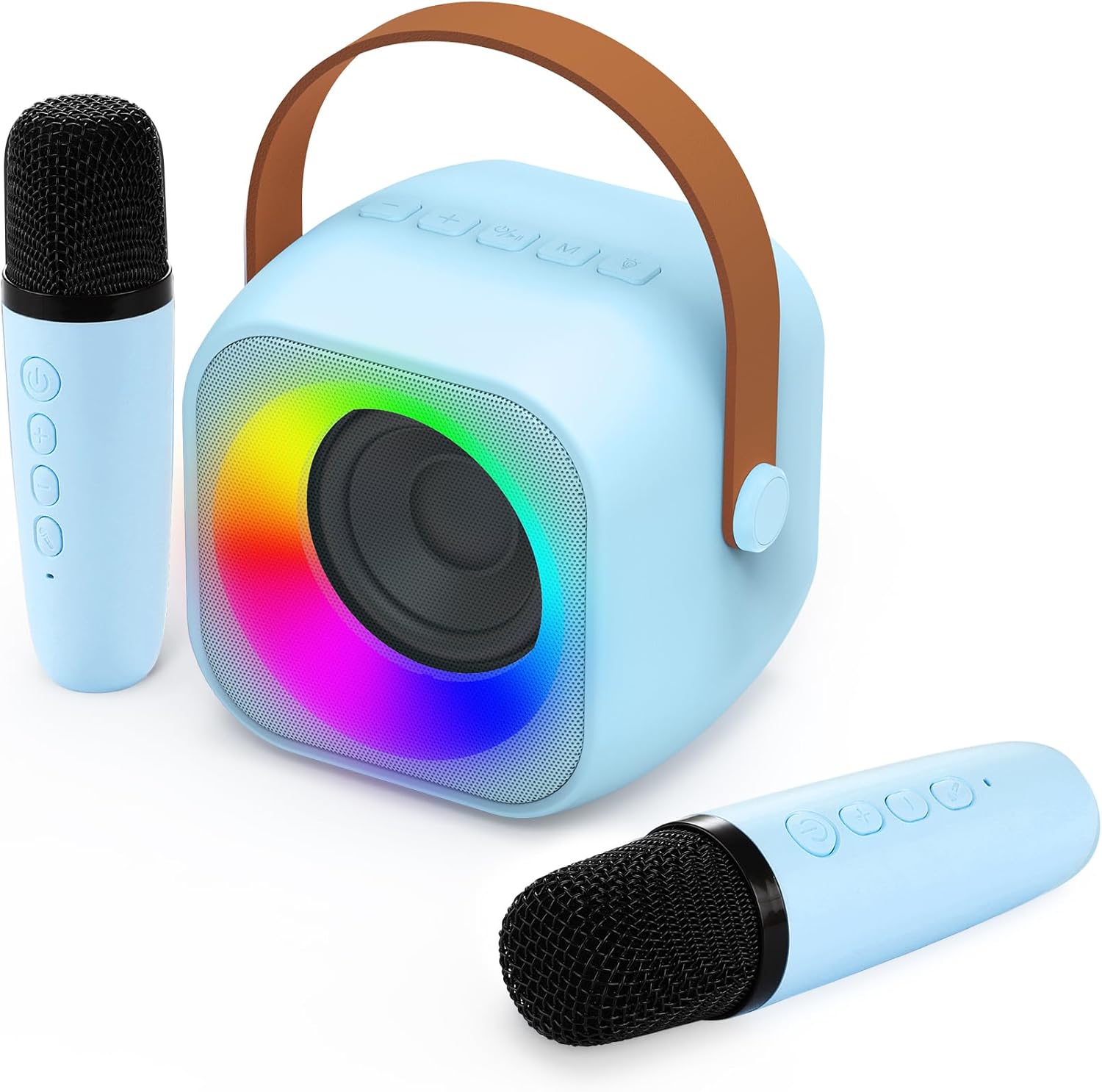 Jeefu Kids Karaoke Toys Machines with 2 Microphones, Toys for 3-12 Years Old Gir...