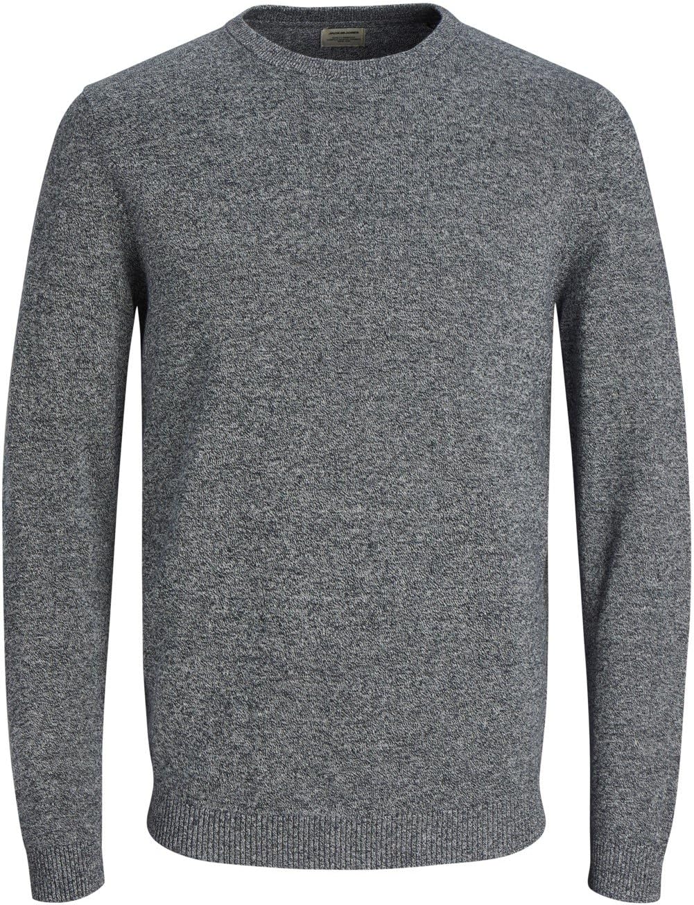 JACK & JONES Mens Basic Knit Crew Neck Slim Fit Cotton Comfort Sweater Jumper Bl...