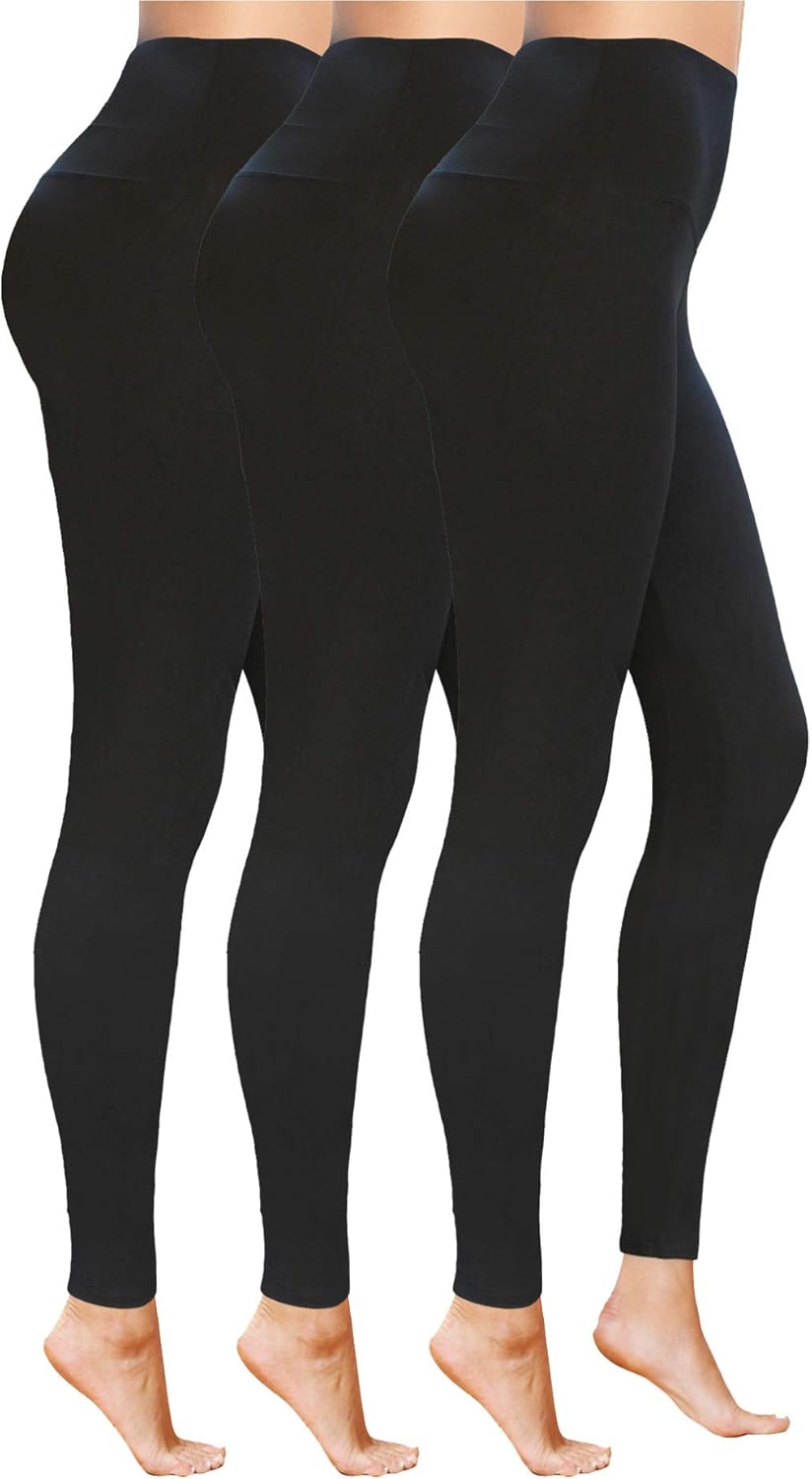 High Waist 4 Way Stretch Yoga Workout Ankle Length No See-Through Soft Squat Pro...