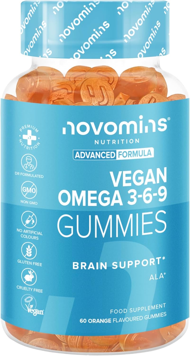 Omega 3 Gummies - Vegan - 1 Month Supply – Supports Heart, Brain & Eye Health -...