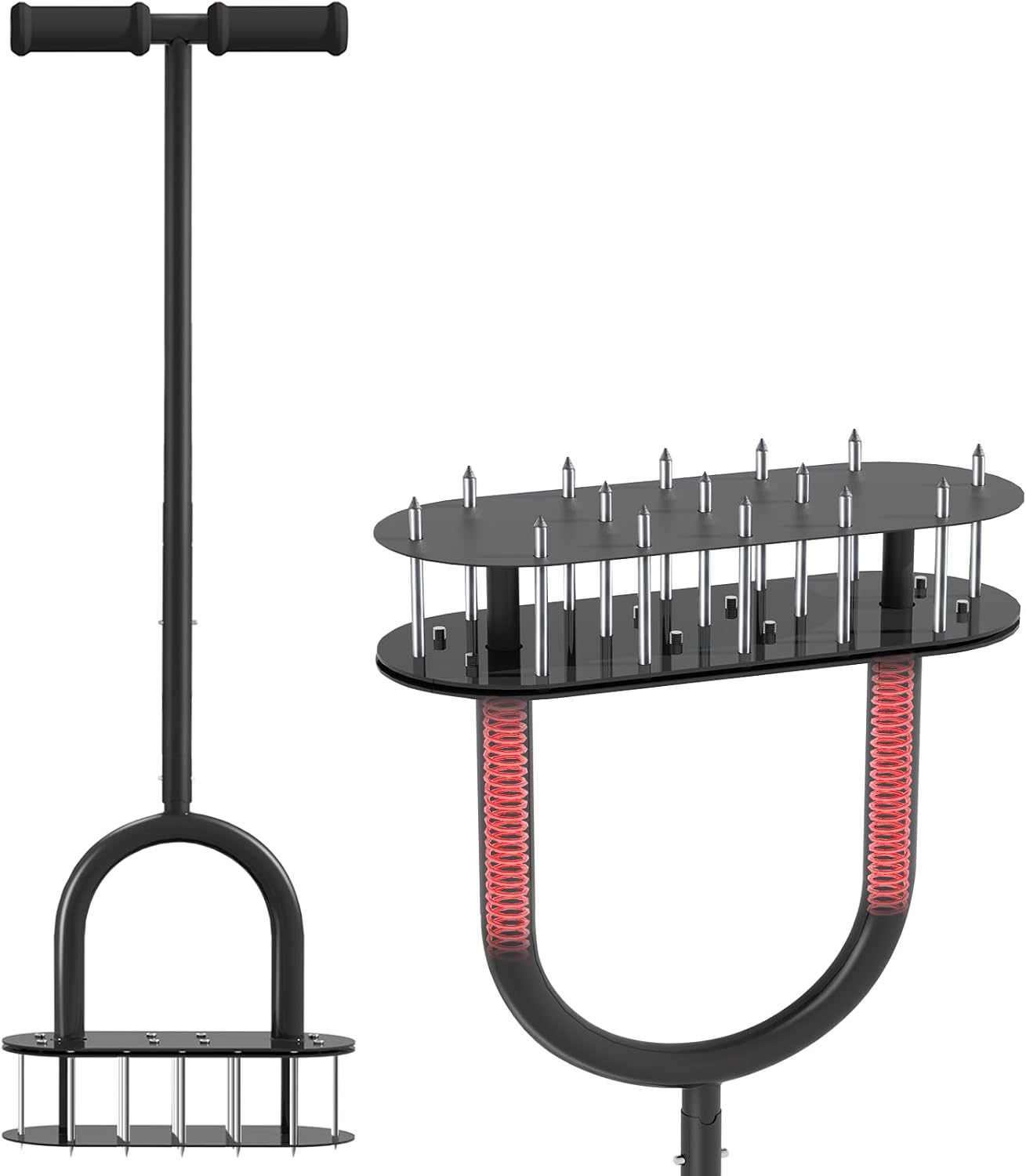 Onadak Lawn Aerator Spikes Aerating Tool, Manual Aeration Tools with Padded T-Ha...
