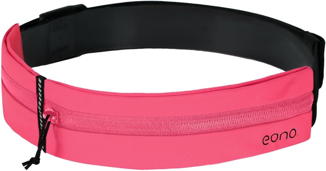 Eono Water Resistant Running Belt with Adjustable Elastic Strap, Large Capacity...