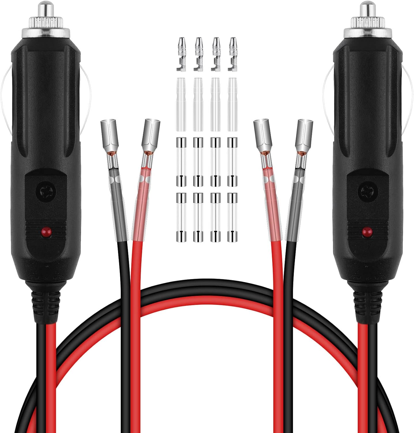 URAQT 18 Pack Cigarette Lighter Plugs, Car Replacement 12V-24V Cigarette Lighter...
