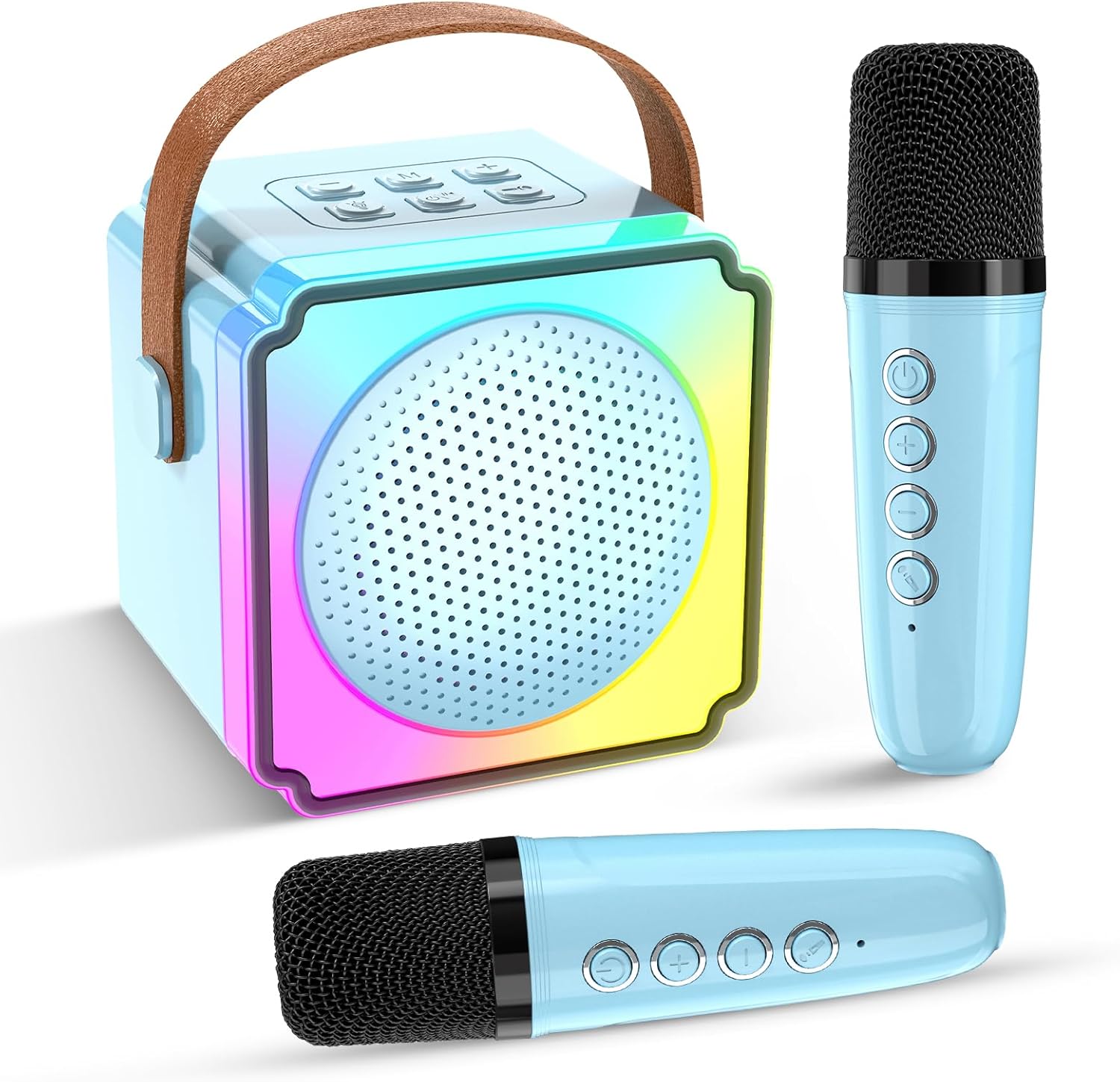 Caiord Mini Karaoke Machine for Kids,Portable Bluetooth Karaoke Machine with 2 W...