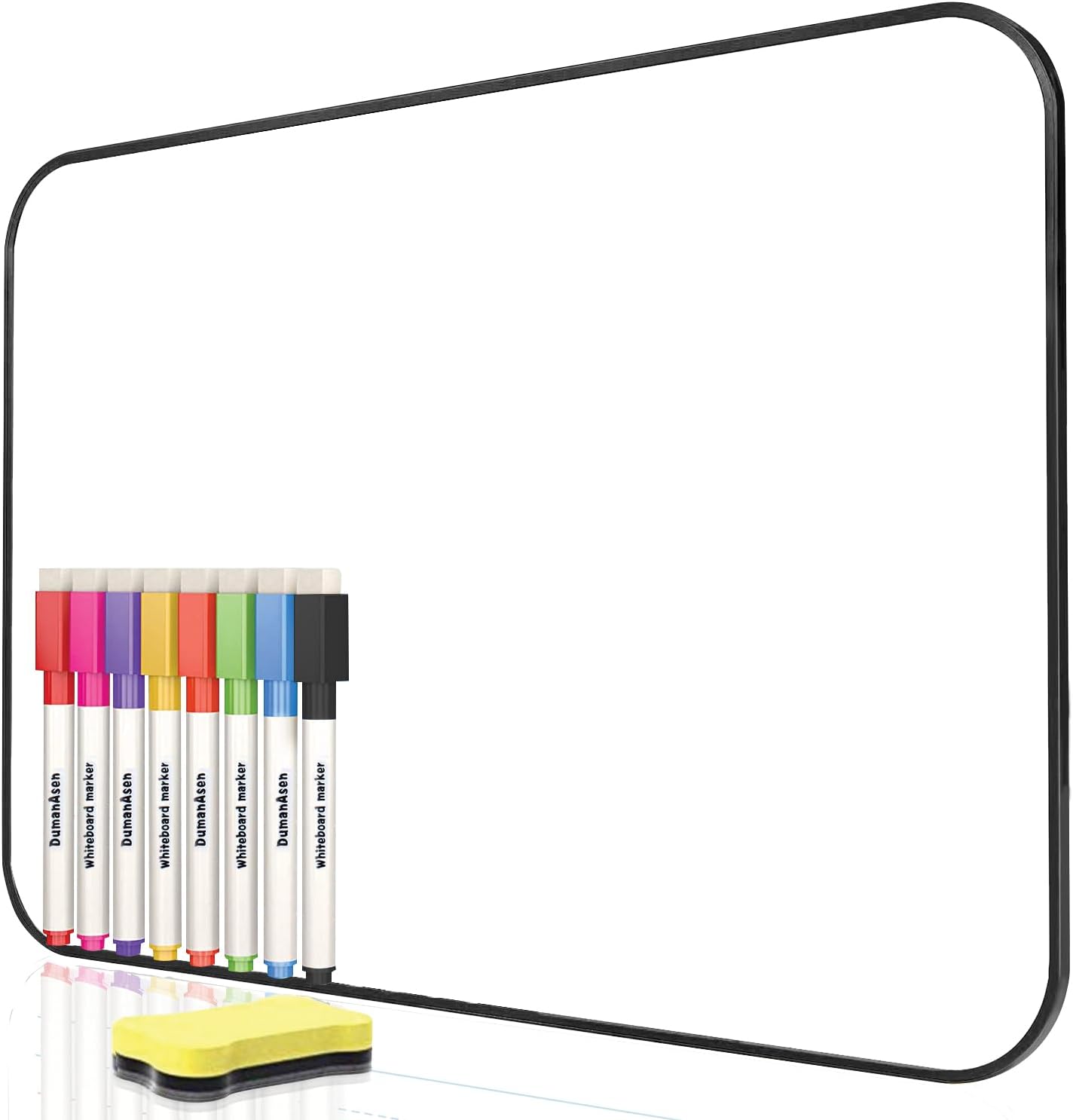 Dry Erase Whiteboard, DumanAsen 16 inch x 12 inch Double Sided White Board with...