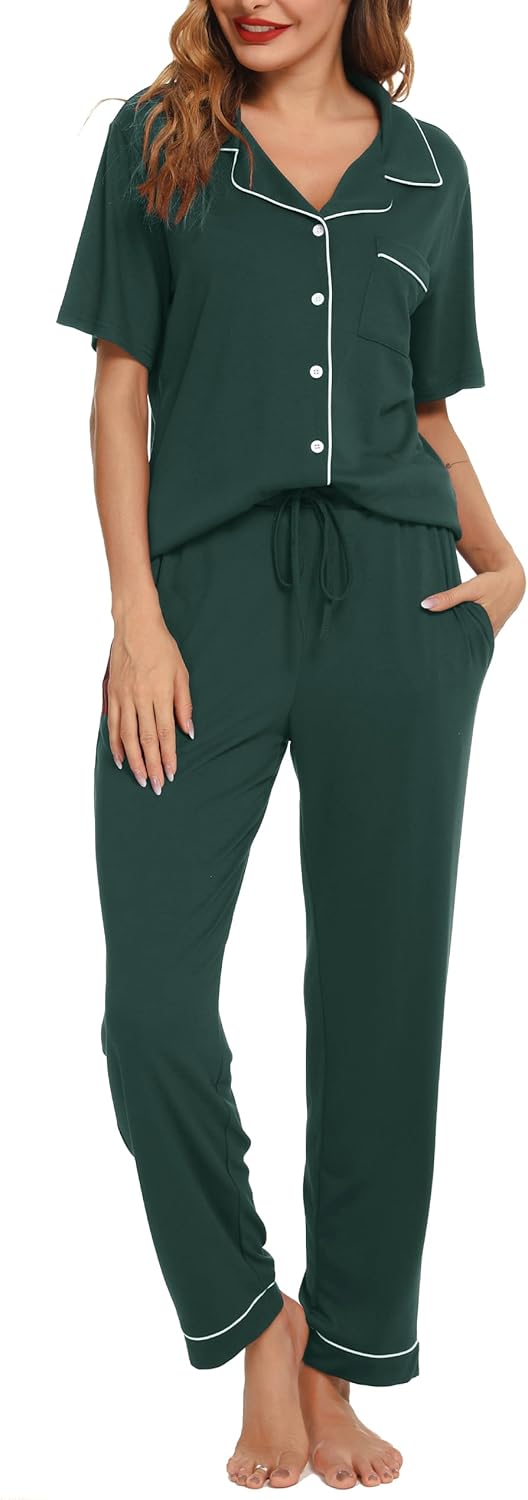 Lovasy Pyjamas for Women Soft Ladies Pyjamas Classic Pjs for Women Sets Cosy Wom...