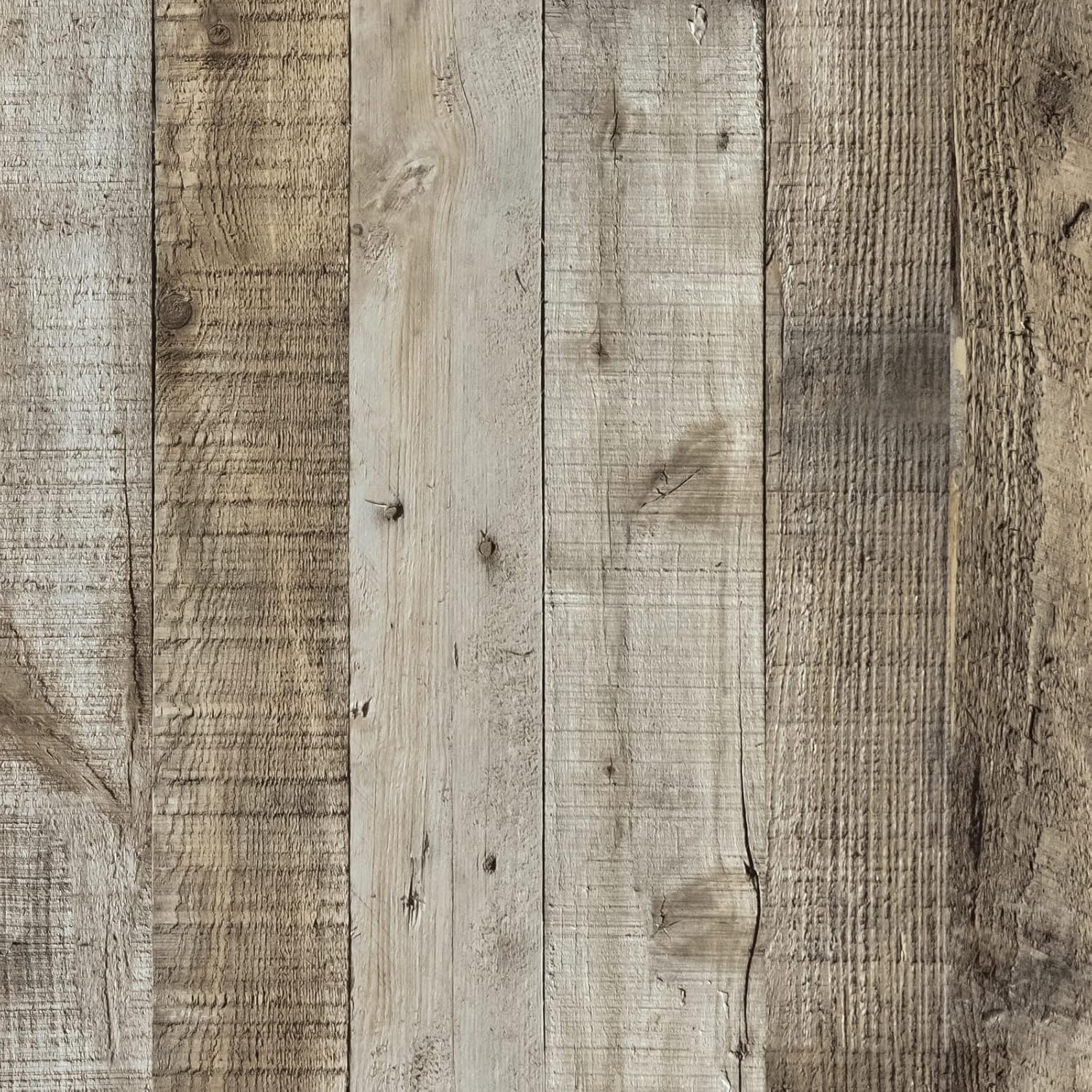 Abyssaly Wood Effect Vinyl Wrap Self Adhesive Wallpaper, Sticky Back Plastic Rol...