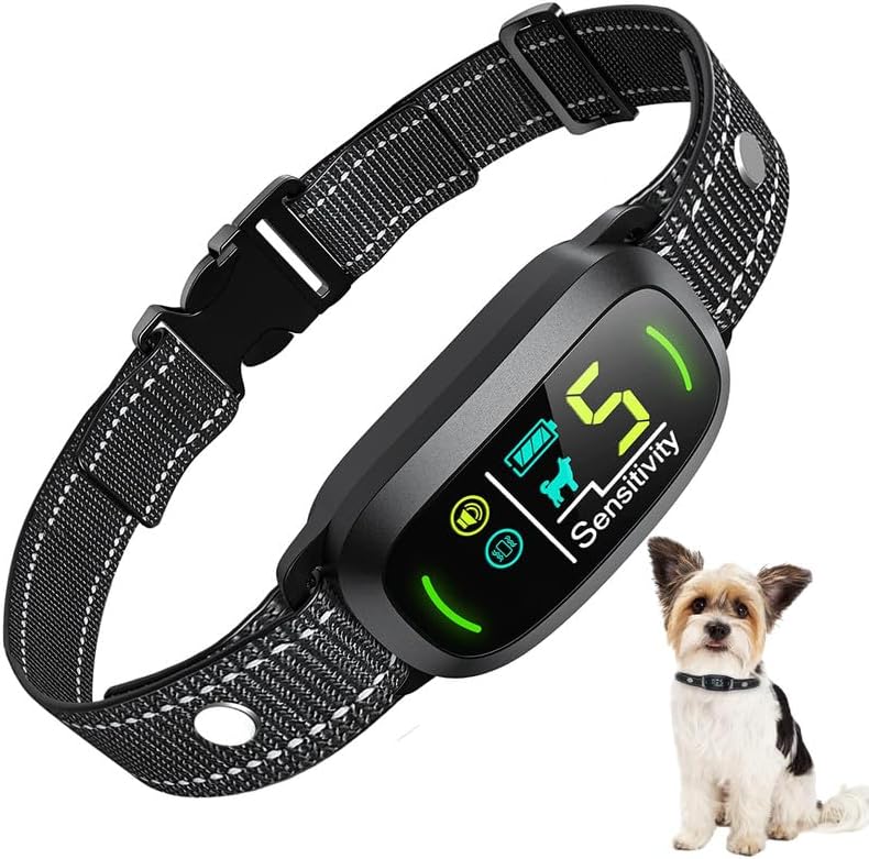 RICIVI Anti Barking Dog Collars, Dog Bark Collar, Rechargeable Smart Bark Collar...