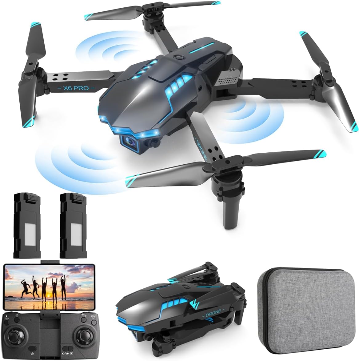 Drone with 1080P HD Camera for Kids and Adults, RC...