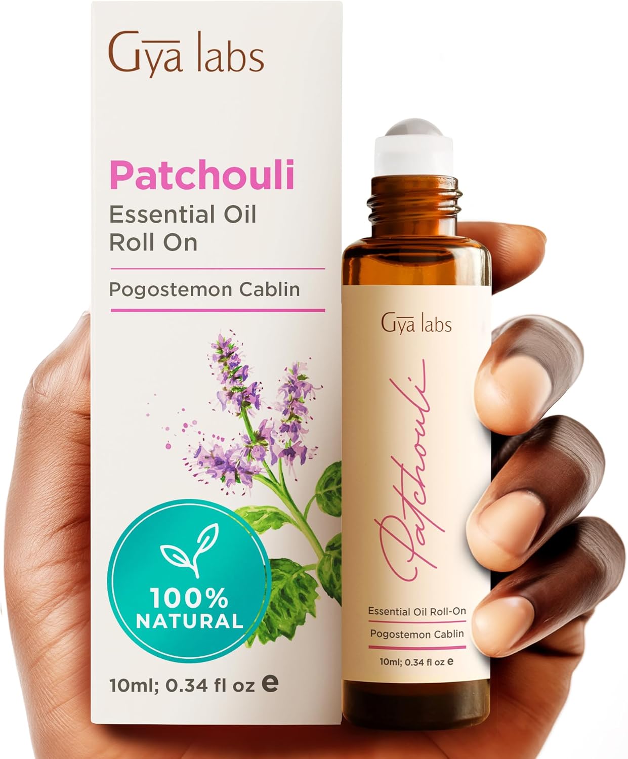 Gya Labs Patchouli Essential Oil Roll on for Skin - 100% Pure Natural Patchouli...