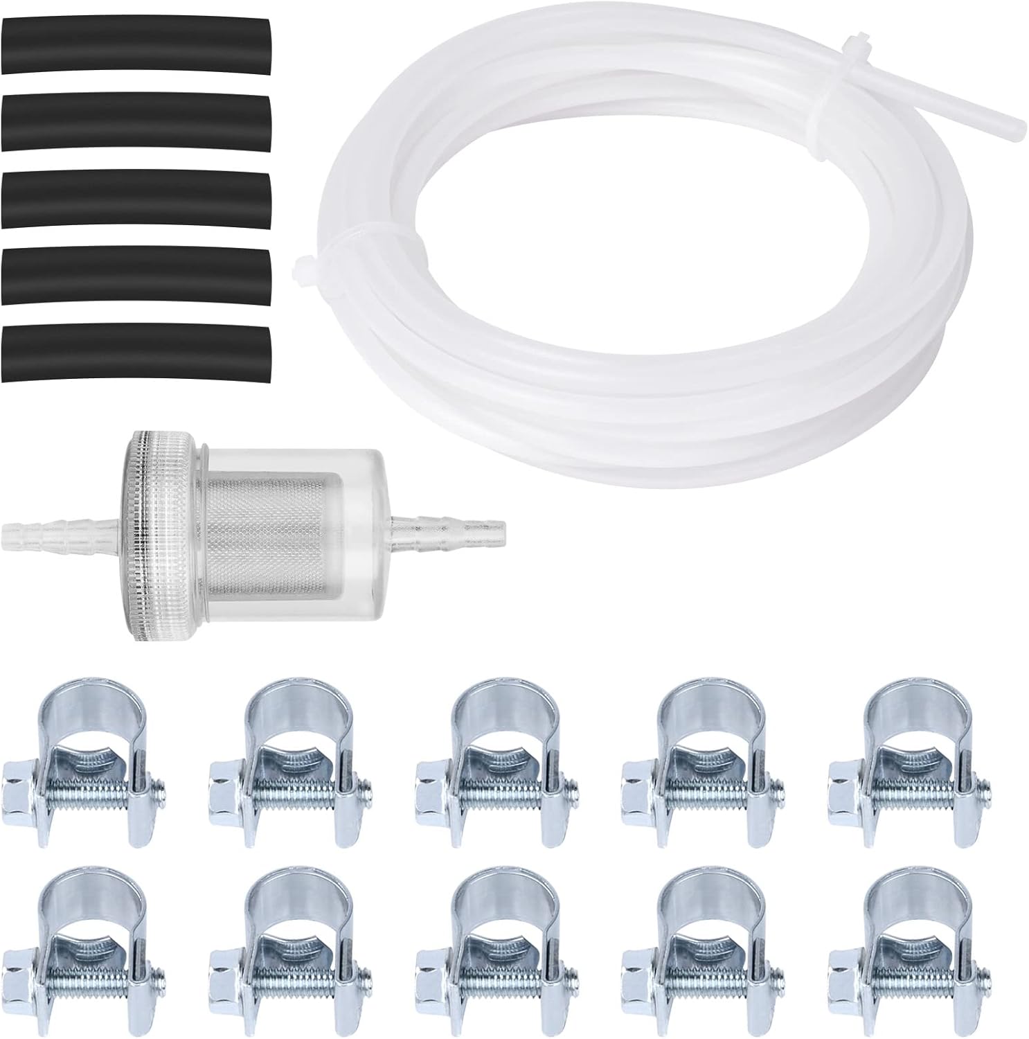 URAQT 3.9M Car Air Parking Heater Tube, 17 pcs Durable Diesel Heater Fuel Line K...
