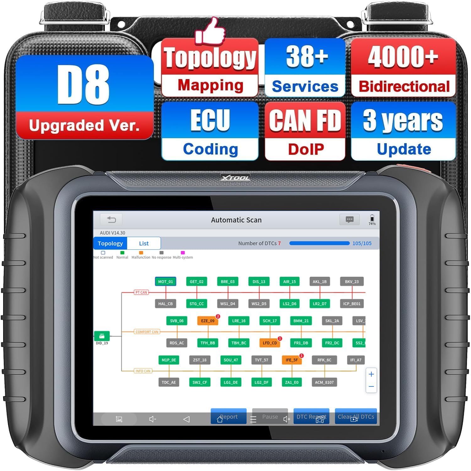 XTOOL D8S OBD2 Scanner: 2025 Upgrade of D8 Scanner...