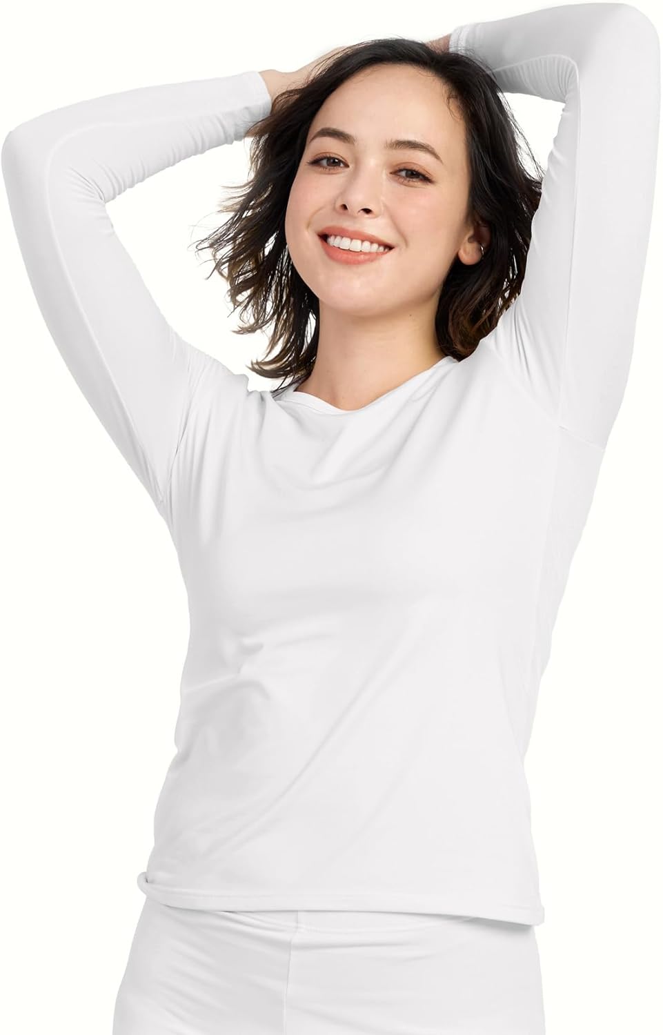 LAPASA Women's Thermal Underwear Top Light/Mid/Heavyweight Fleece Lined Warm Lon...