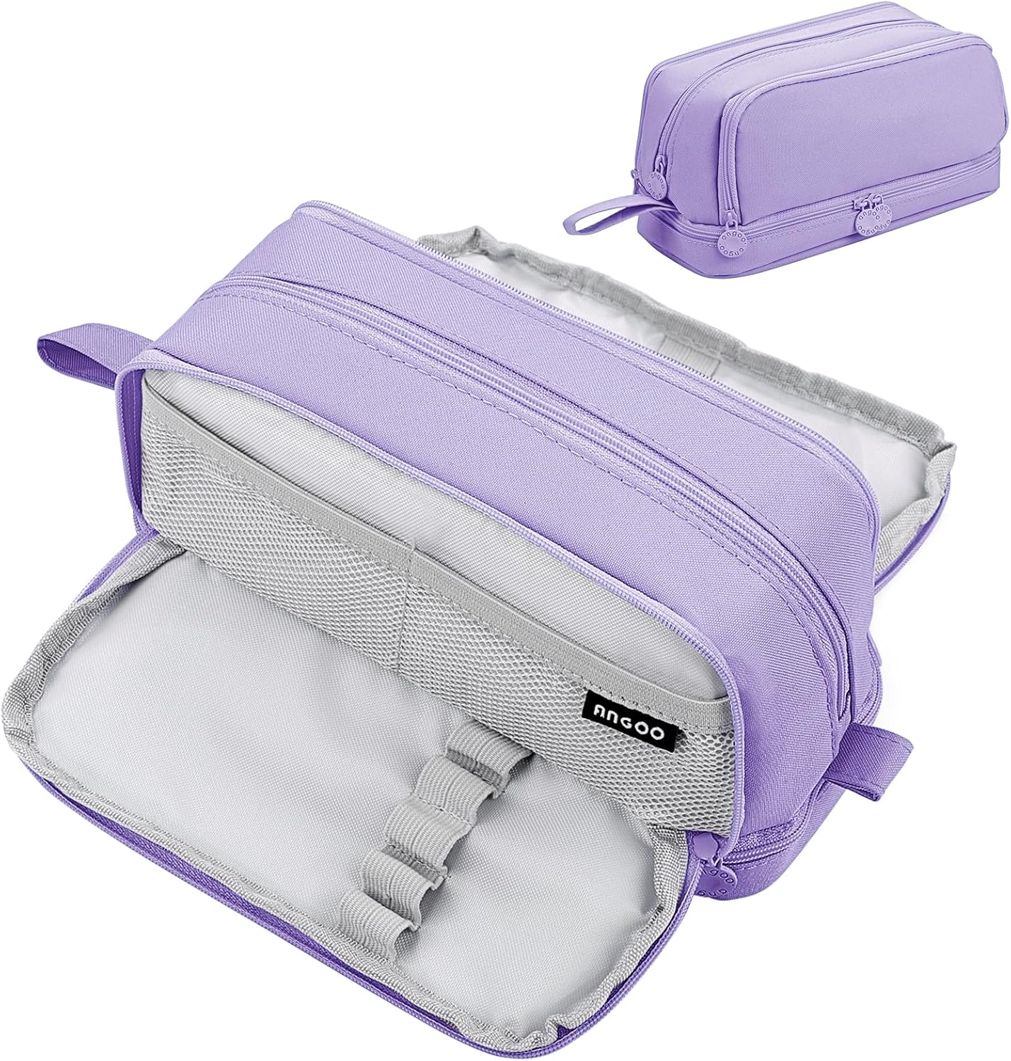 Eucomir Pencil Case with 4 Compartments for Girls Boys, Large Pencil Case Statio...