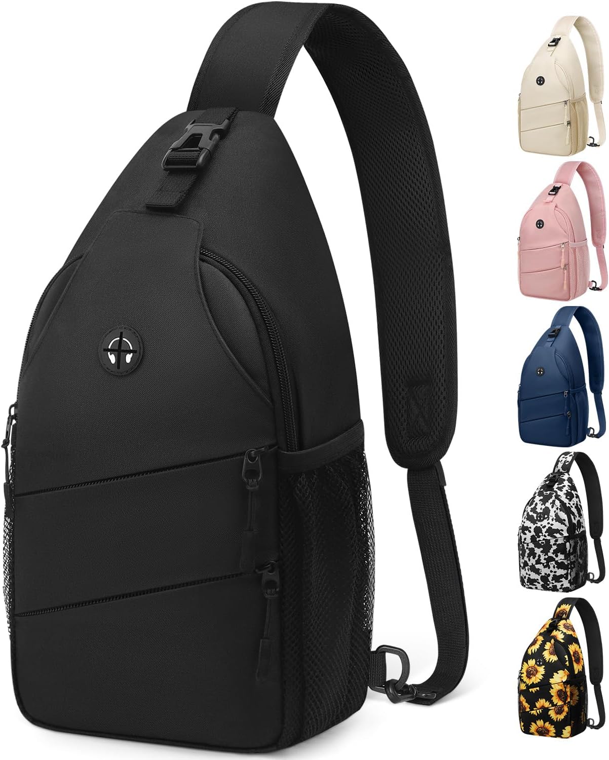 Crossbody Bags for Women Men Trendy Sling Bag Bakpack Casual Chest Bag with Conv...