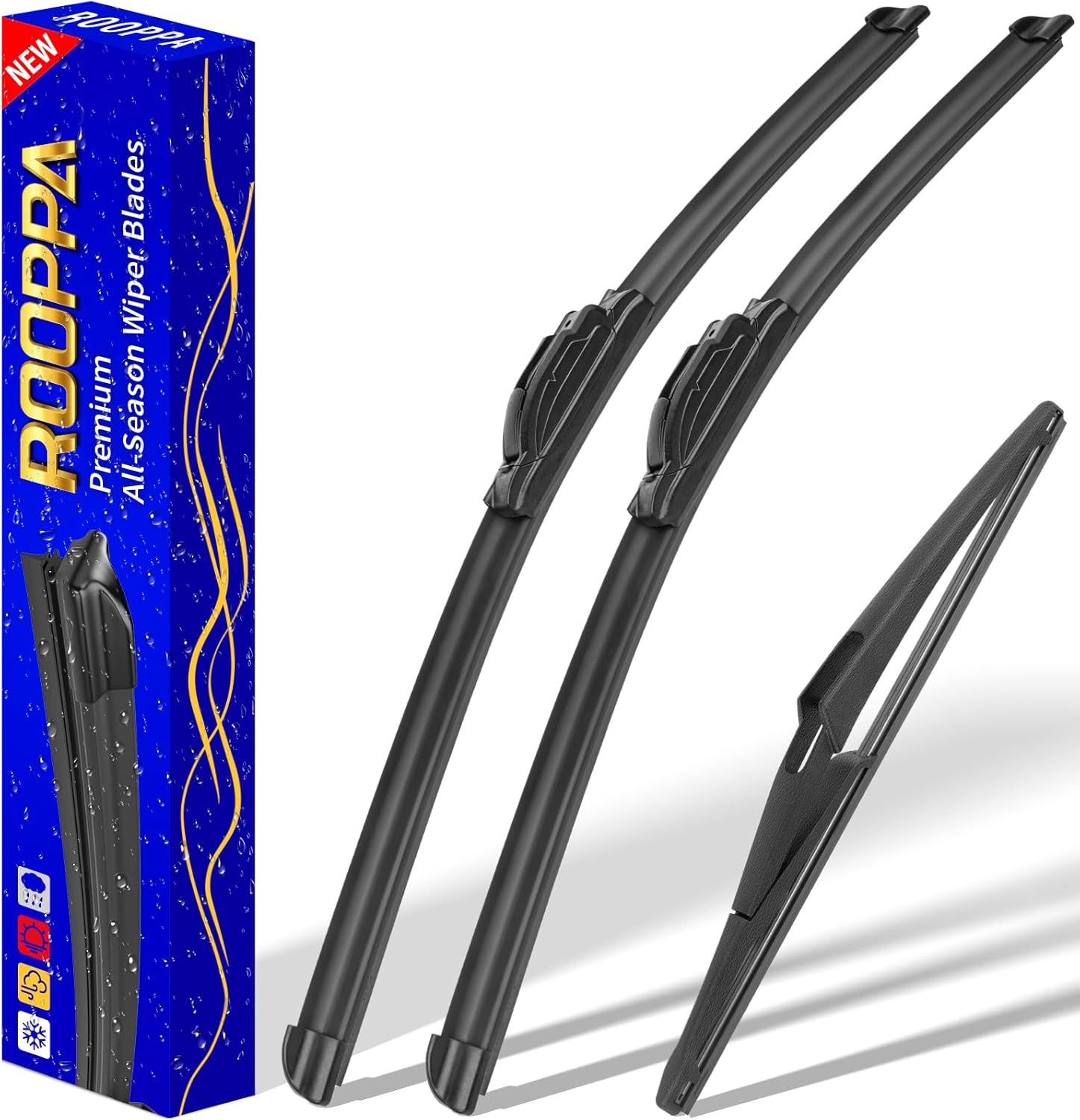 3 wipers Replacement for 2014-2021 2022 2023 Nissan Rogue, Windshield Wiper Blad...