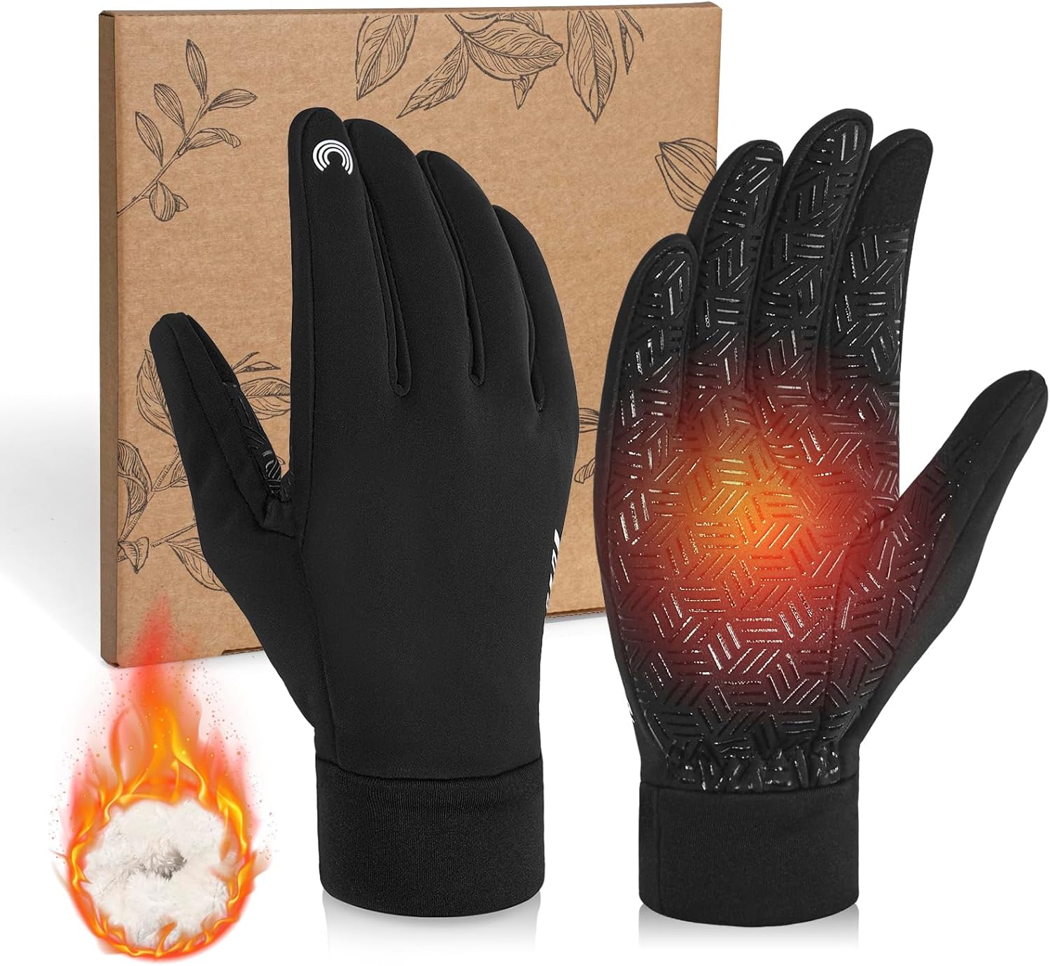 RIGWARL Upgraded Wool Winter Gloves for Cold Weather, Waterproof Gloves Gifts fo...