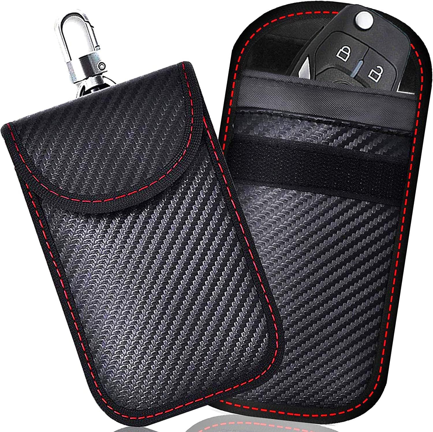 2 PACK Faraday Pouch For Car Keys, Car Key Signal Blocking Bag For Car, RFID Key...