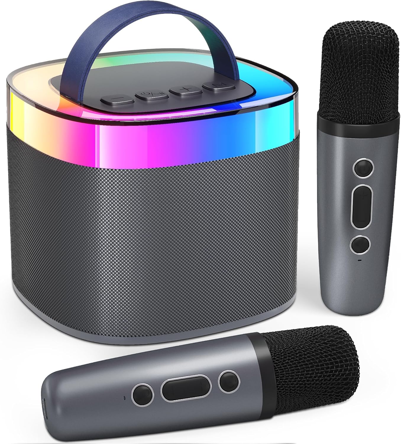 Bluetooth Portable Karaoke Machine, Bluetooth Karaoke Speaker with 3 Built-in Sp...