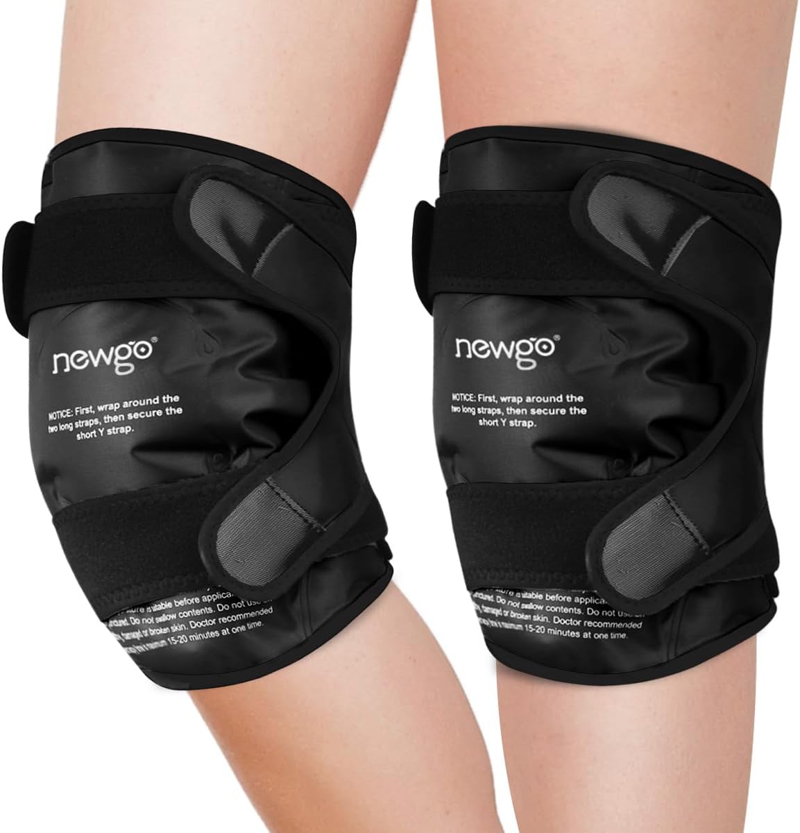 NEWGO Ice Pack for Knee Replacement Surgery, Reusable Gel Cold Pack Knee Ice Pac...
