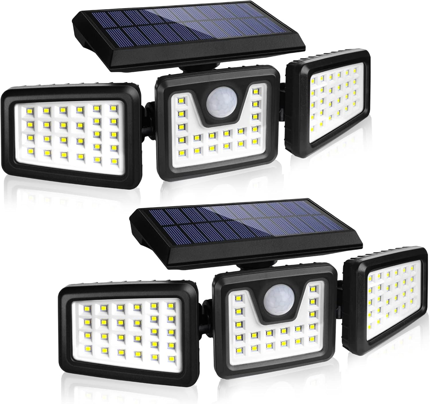 KIBTOY Solar Security Light Motion Sensor, 70 LED Solar Lights Outdoor, 360° Wid...