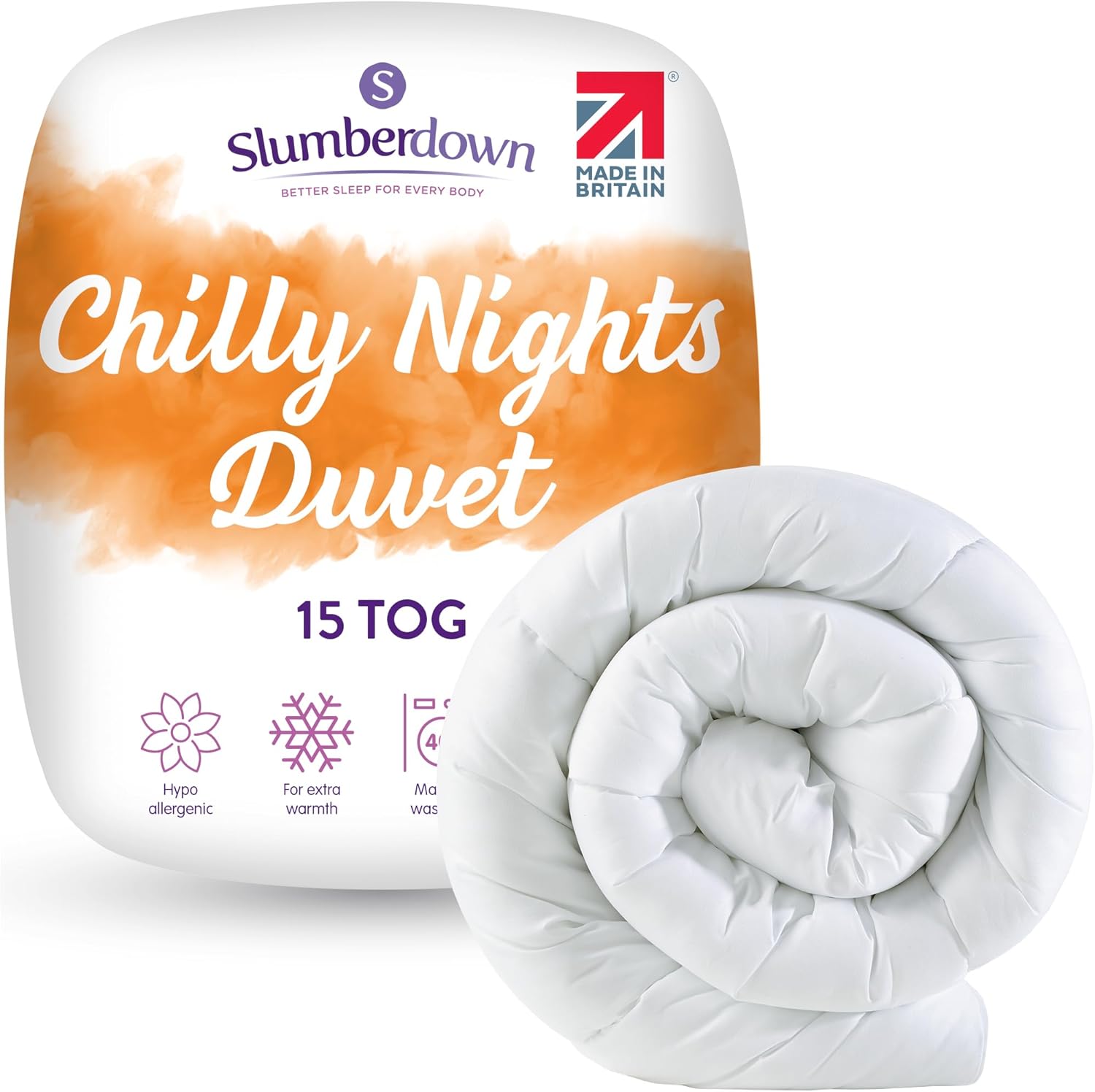 Slumberdown Chilly Nights King Size Duvet - 15 Tog Extra Warm & Thick Heavyweigh...
