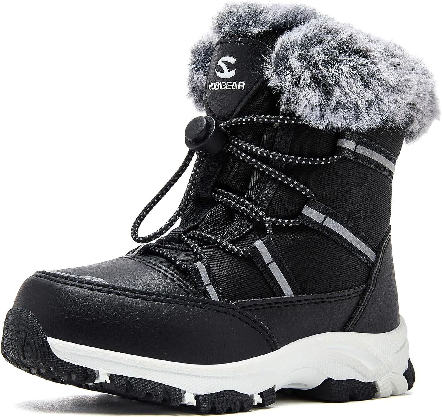 HOBIBEAR Boys Girls Toddler Snow Boots Waterproof Slip Resistant Outdoor Winter...