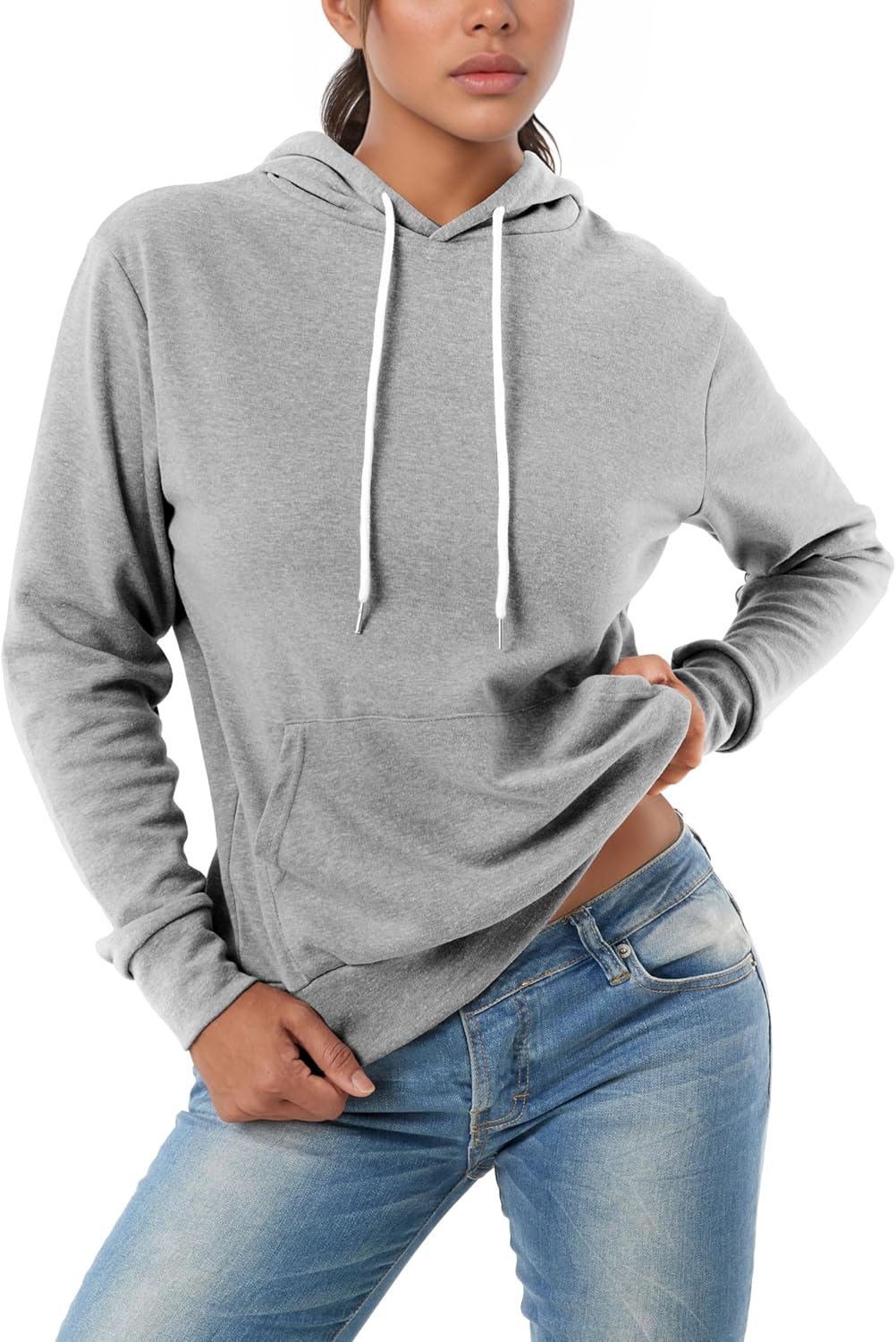 GIVON Women's Essential Pullover Hoodie Thin Lightweight Long Sleeve Comfort Swe...