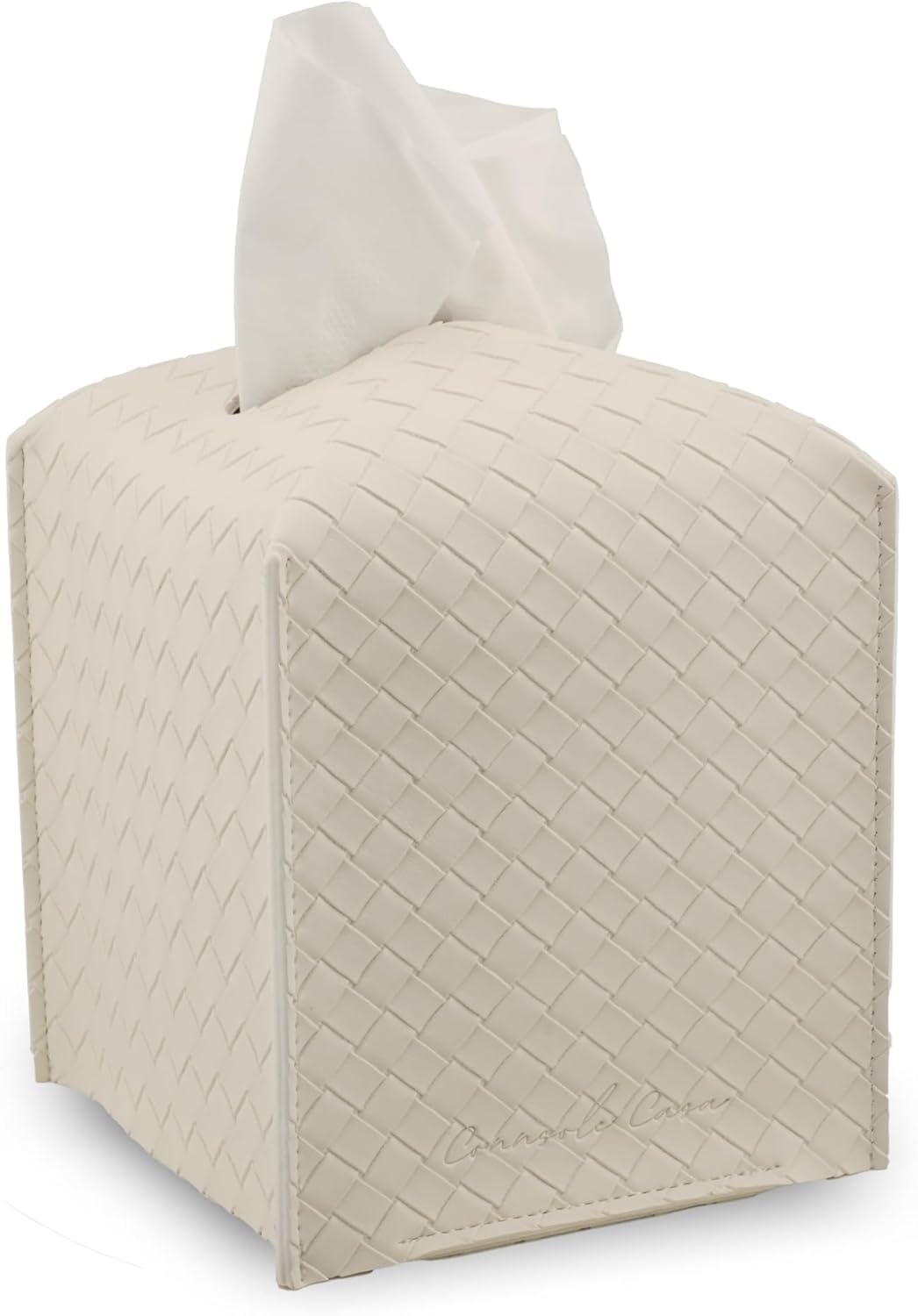 Premium PU Leather Tissue Box Holder–Modern Cover for Home, Office, Car–Stylish...