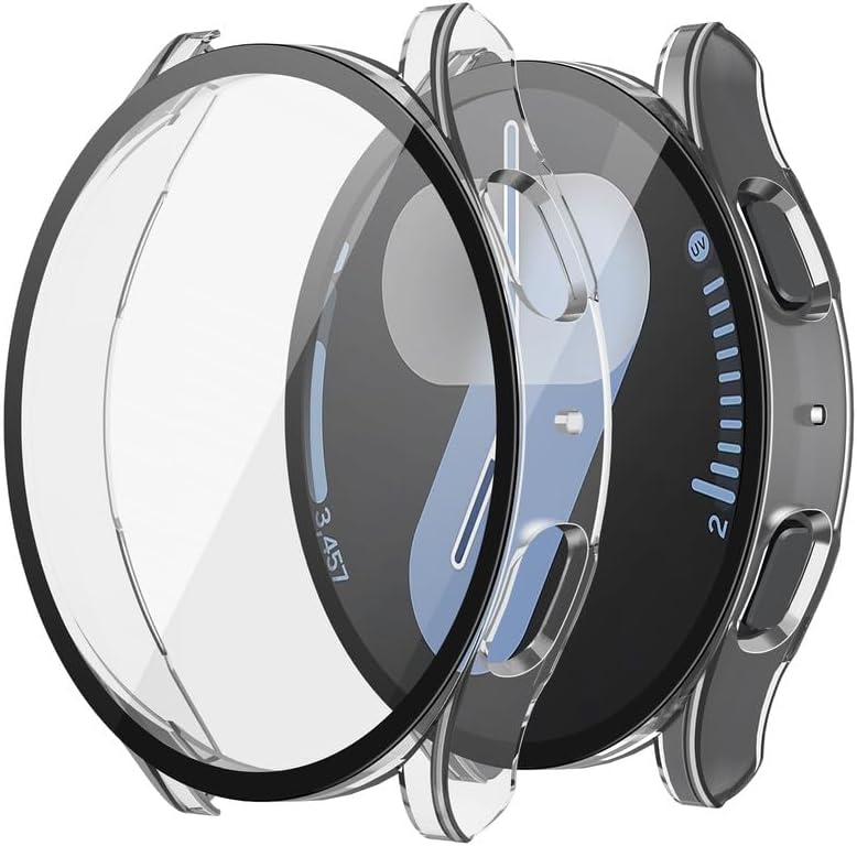 Misxi 2-Pack Hard PC Screen Protector Case for Samsung Galaxy Watch 7 44mm, Anti...