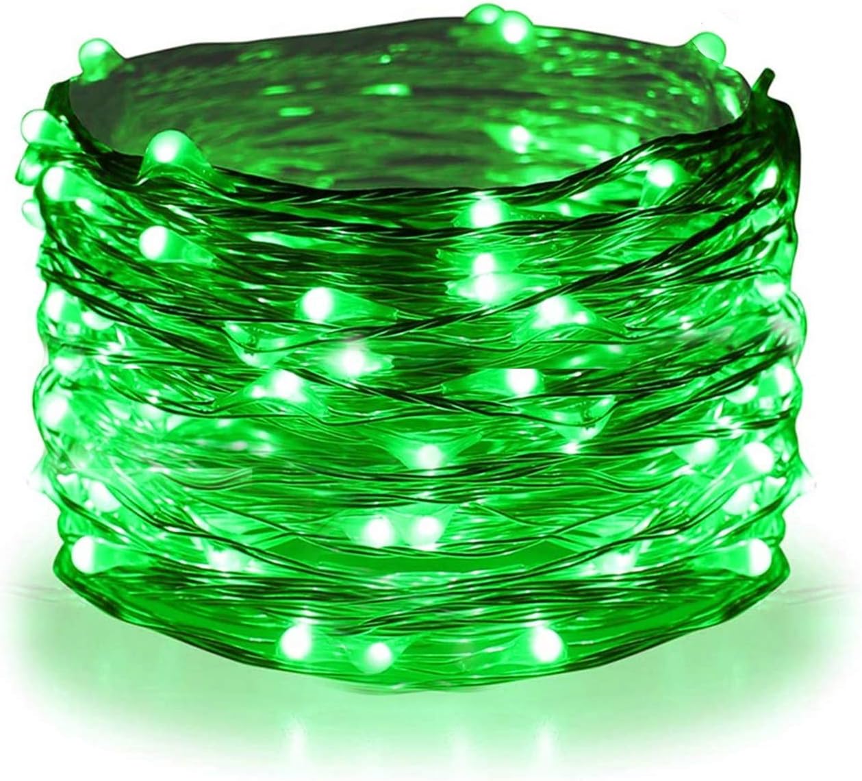 Twinkle Star 33FT 100 LED Silver Wire String Lights, St Patricks Day Fairy Light...